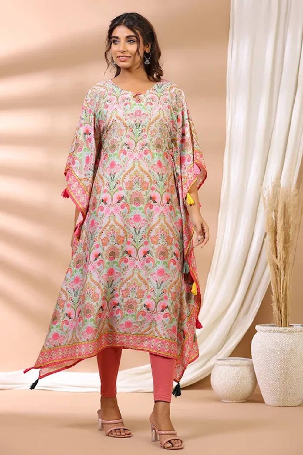 MAAEATTIER Women Floral Print Kaftan Kurta - Buy MAAEATTIER Women Floral  Print Kaftan Kurta Online at Best Prices in India | Flipkart.com