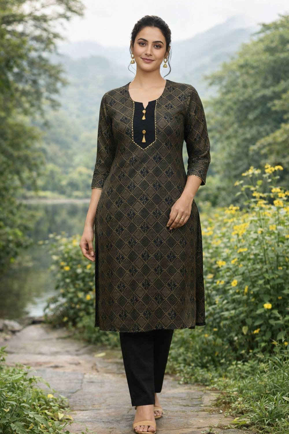 Kilimoli Women Kurta Pant Set
