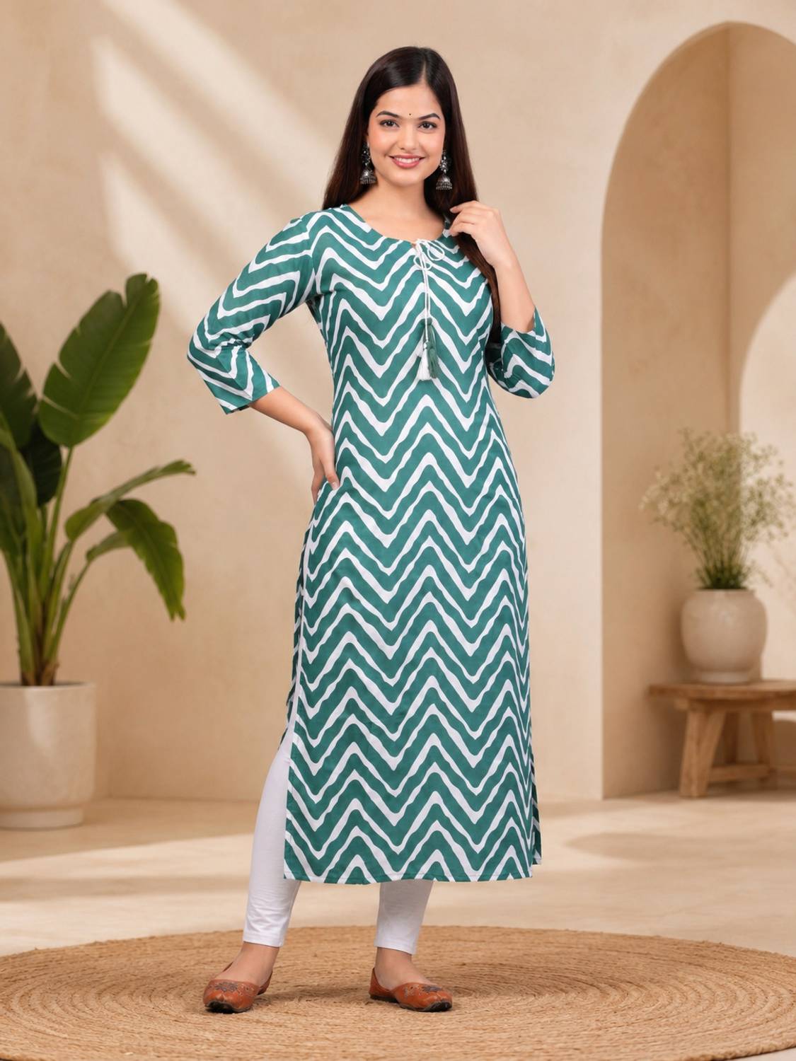 Bachuu Women Printed Straight Kurta