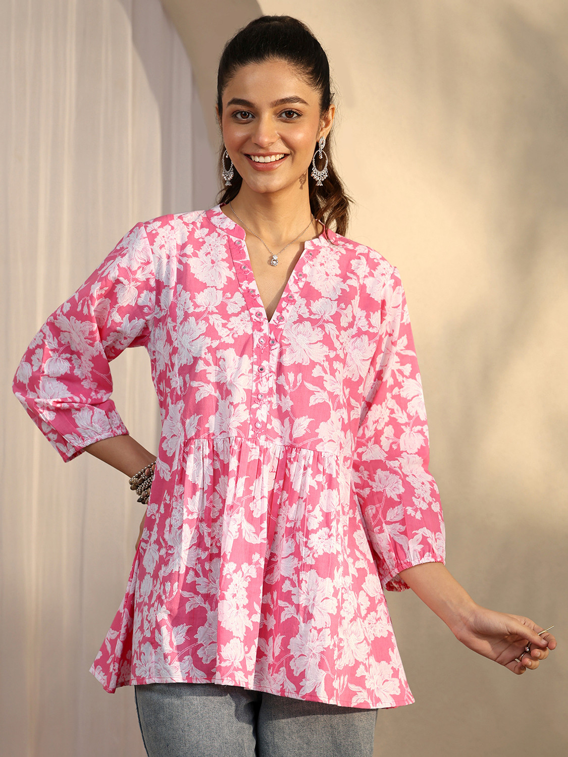 Image of LIBAS Women Printed A-line Kurta