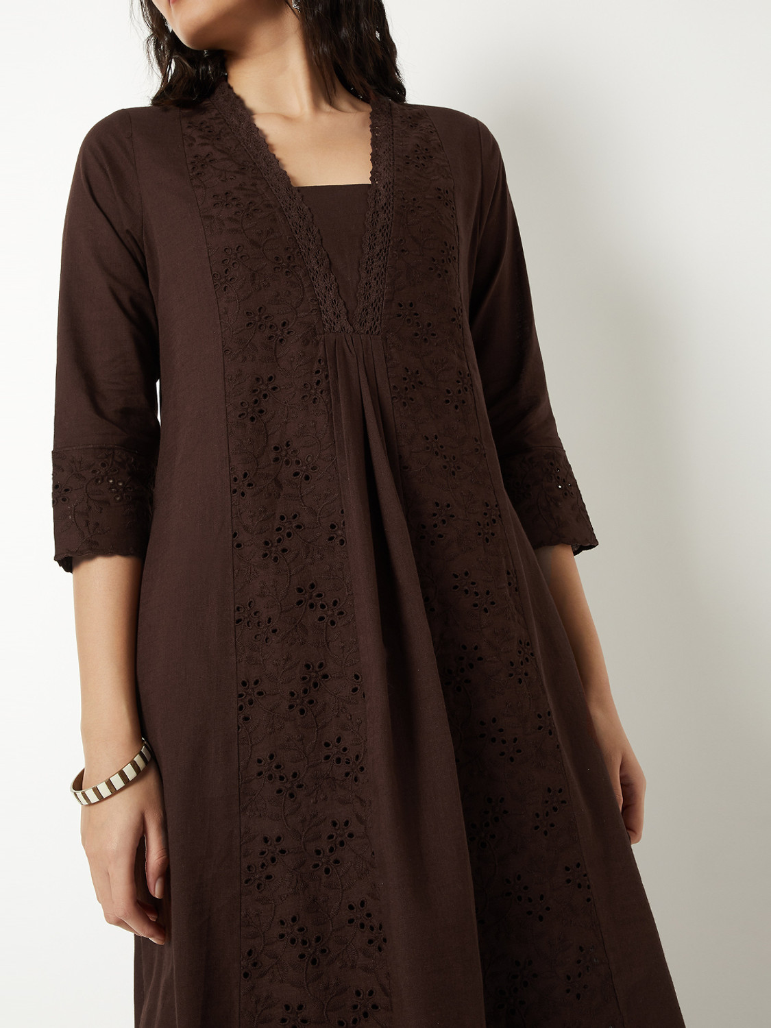 Image of MAX Women Self Design A-line Kurta
