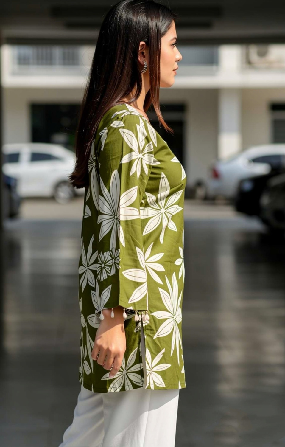 Image of PRECIOUSQUALITY Women Printed Straight Kurta