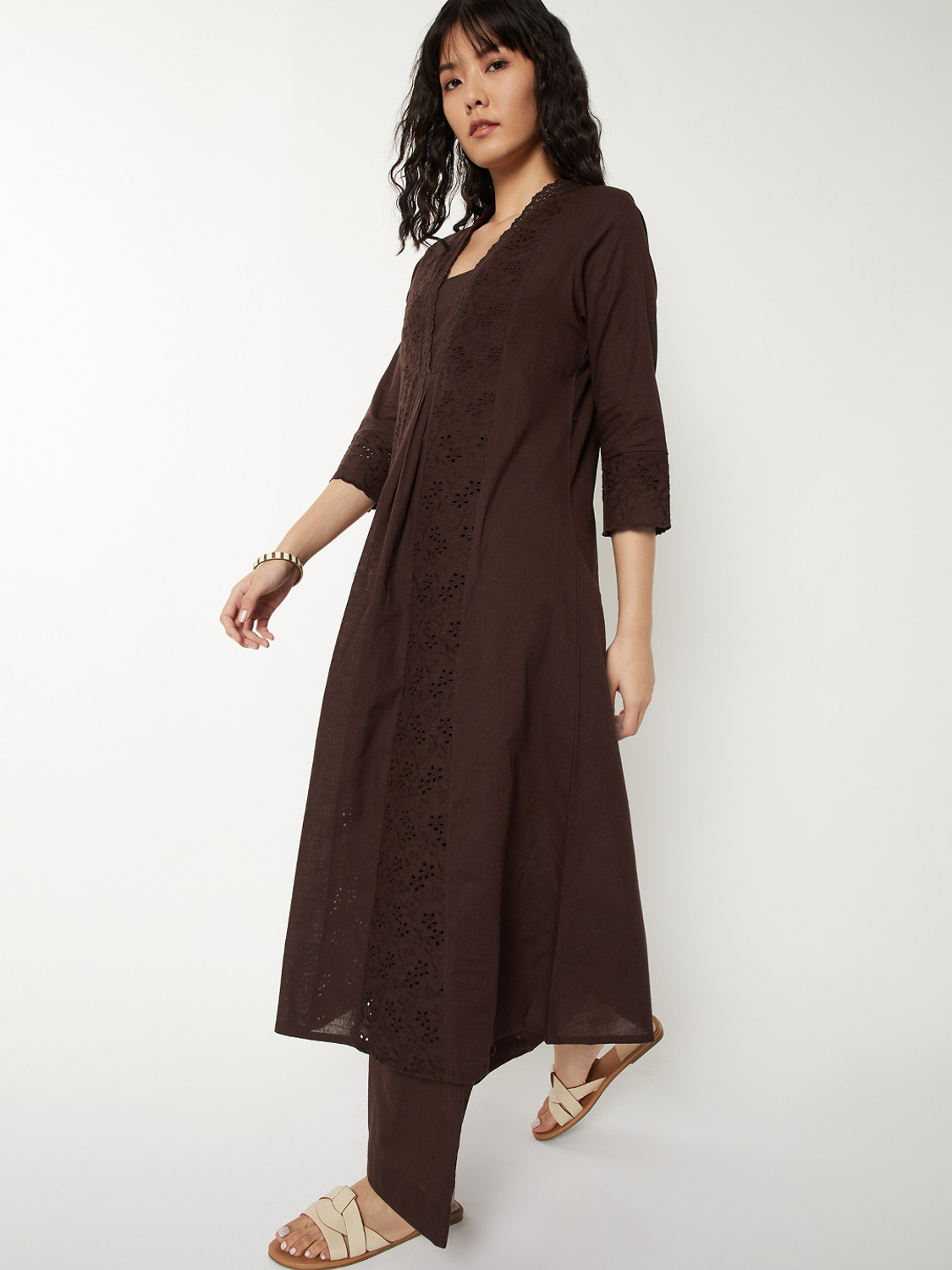Image of MAX Women Self Design A-line Kurta