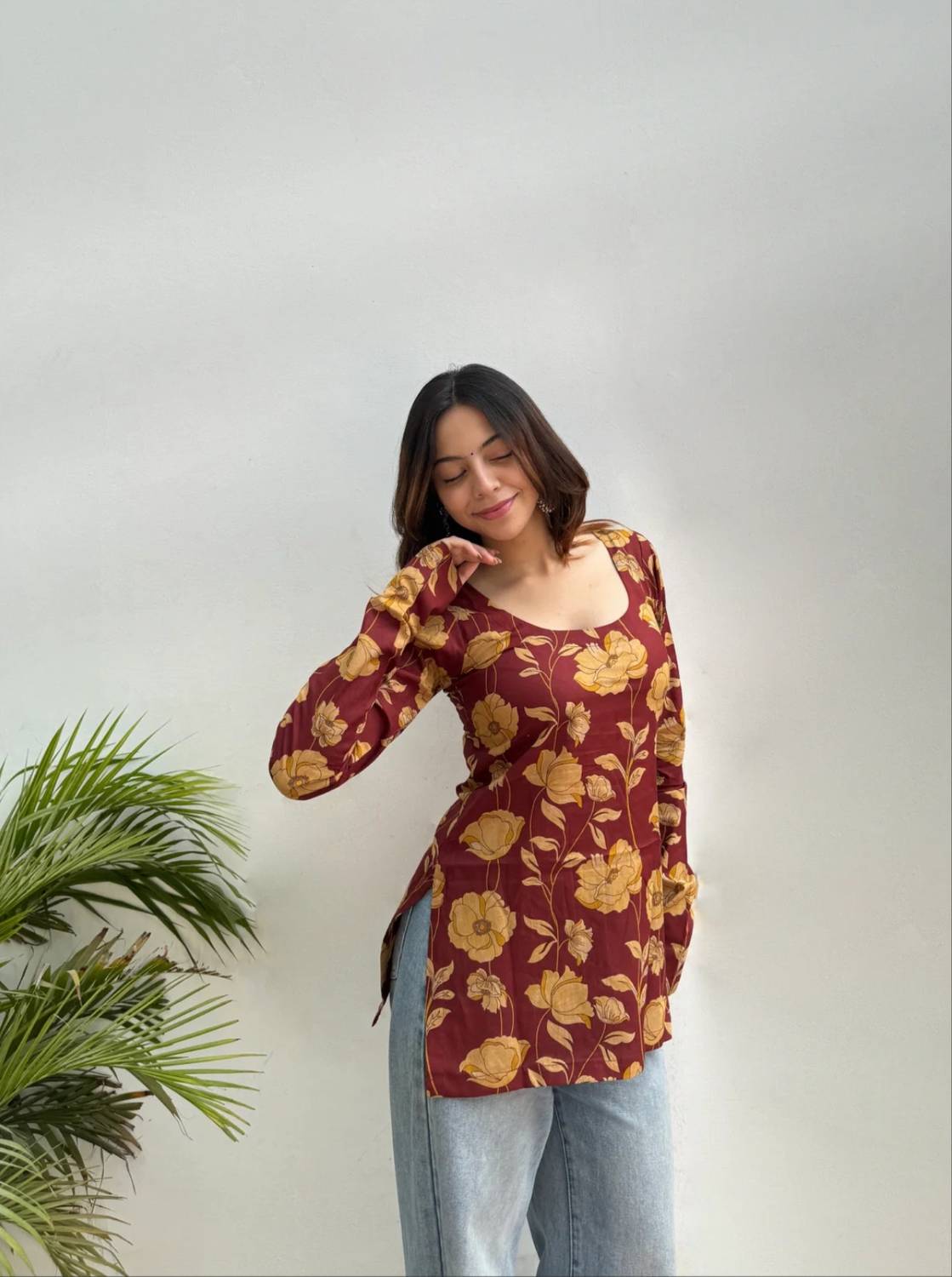 Ashish Women Floral Print, Printed Tunic Kurta