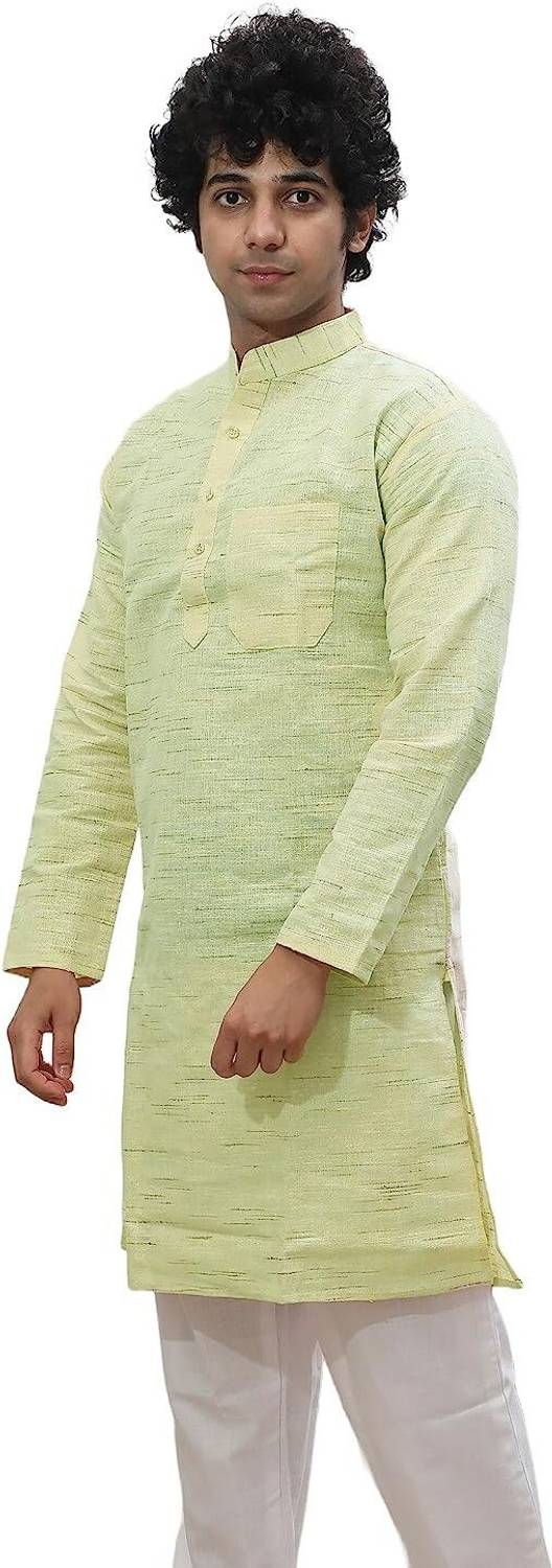 Chhabra Kreations Men Solid Straight Kurta