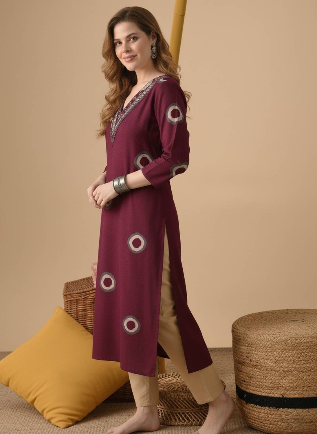 Surhi Women's Embroidered Straight Kurta - Image 5