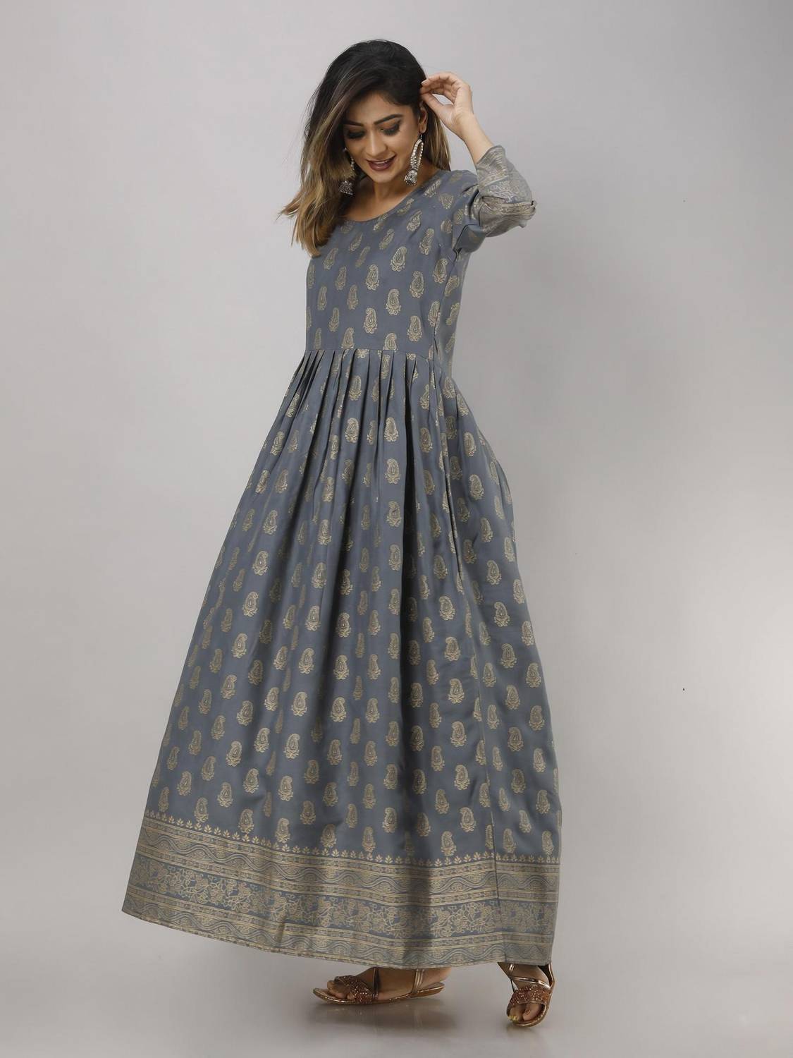 PANKHIL Women Printed Anarkali Kurta