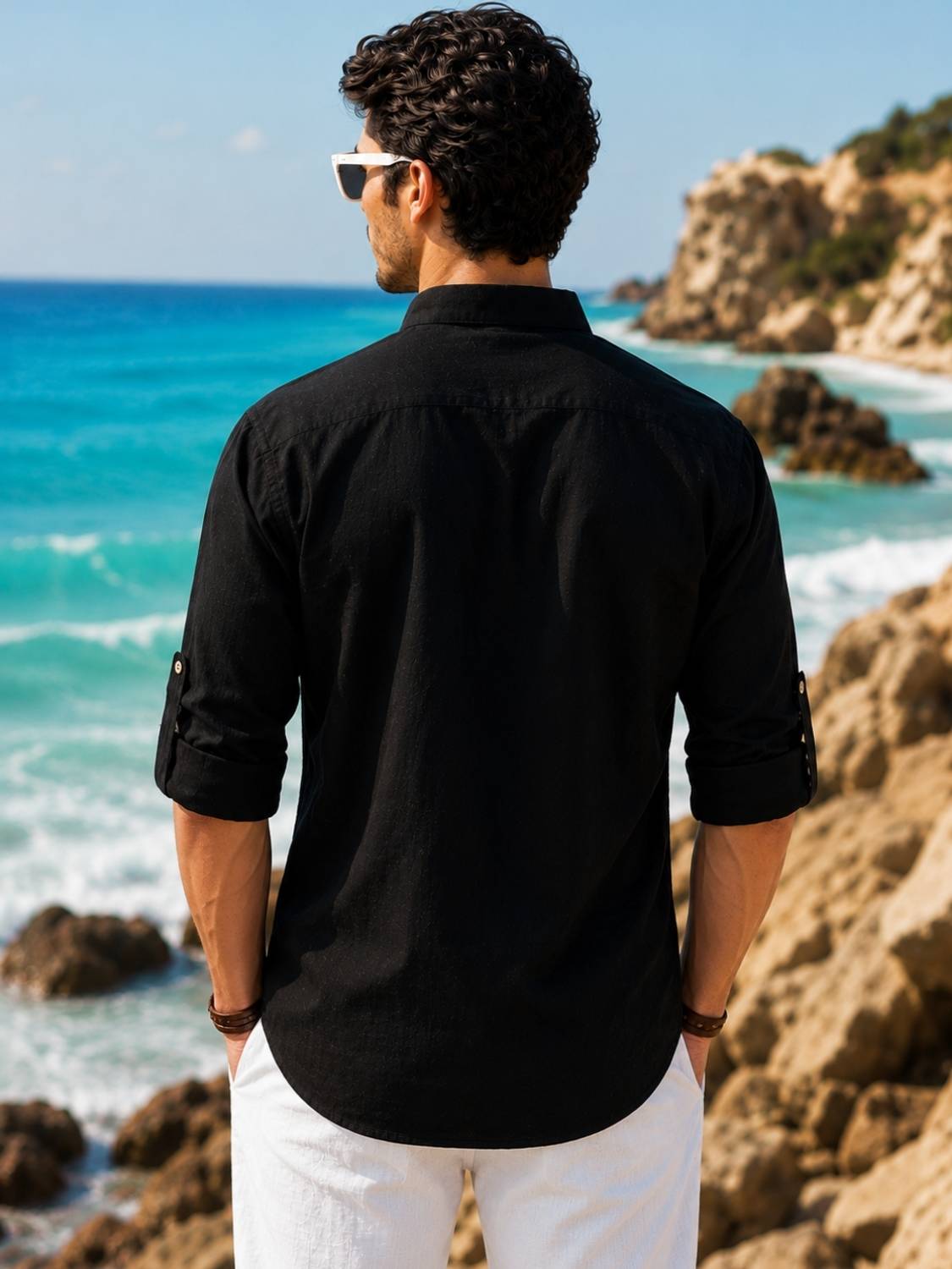 Majestic Men Self Design Straight Kurta - Image 5