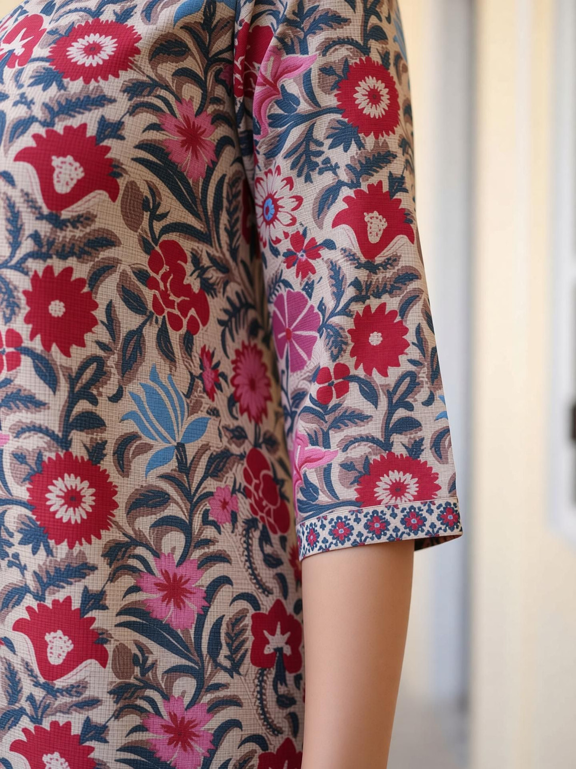 Image of Kairab Women Printed Flared Kurta