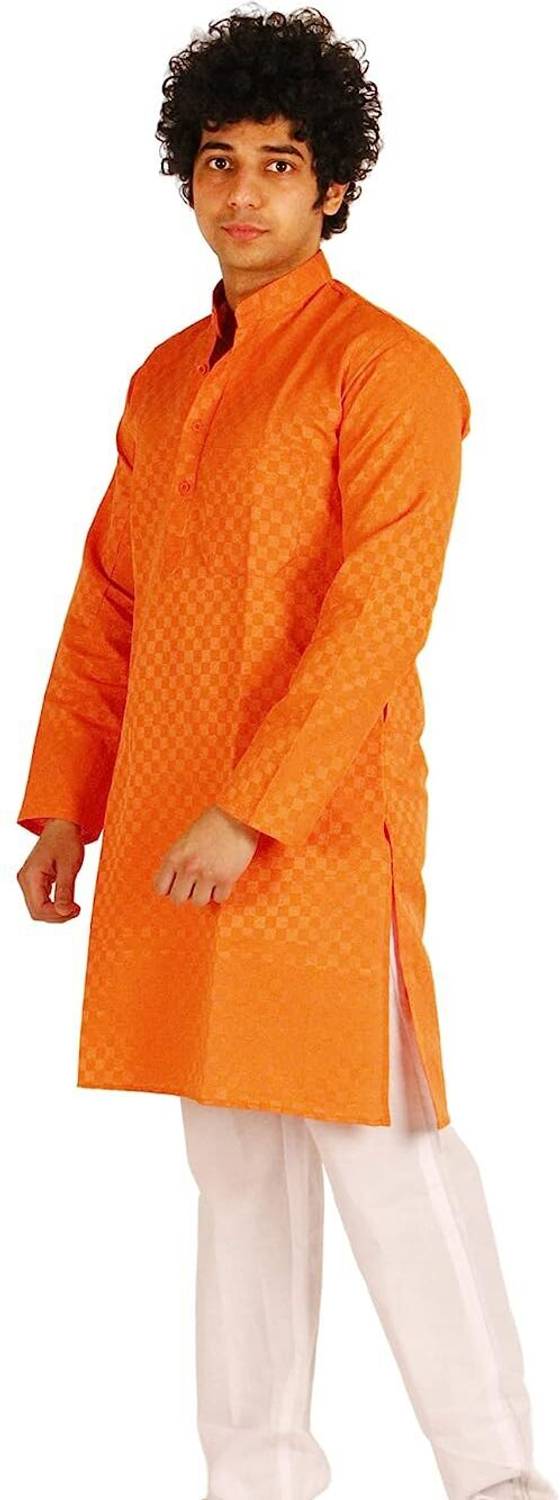 Chhabra Kreations Men Solid Straight Kurta