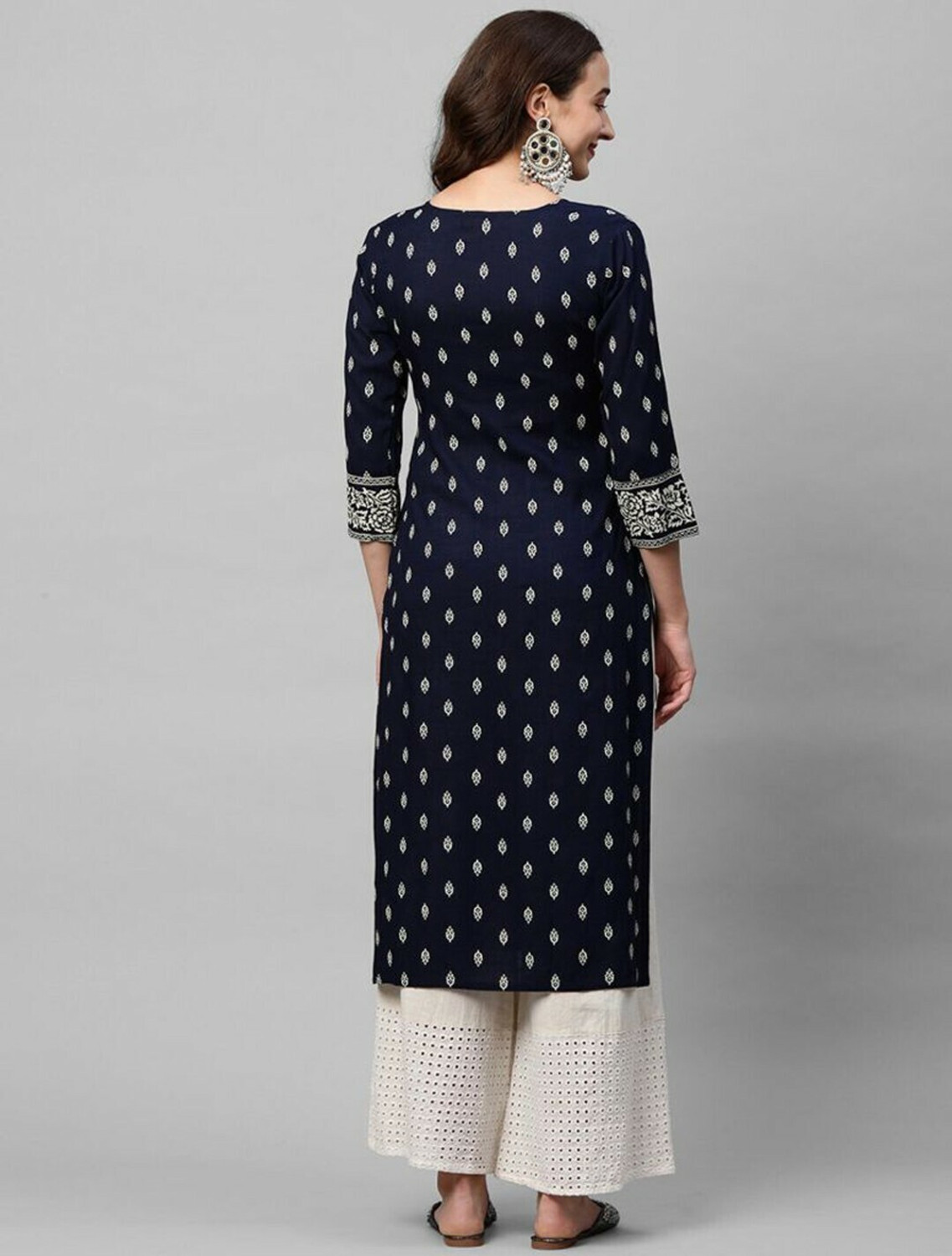 Image of SAMOTA CREATION Women Printed Straight Kurta