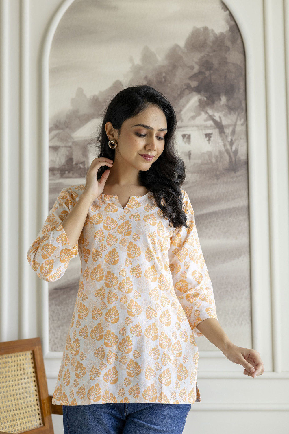 Image of SUBHAN CLOTHING Women Self Design A-line Kurta