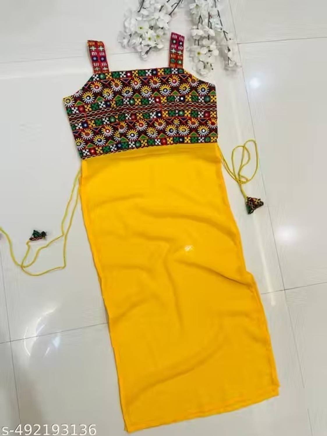 advance enterprise Women Embroidered Flared Kurta