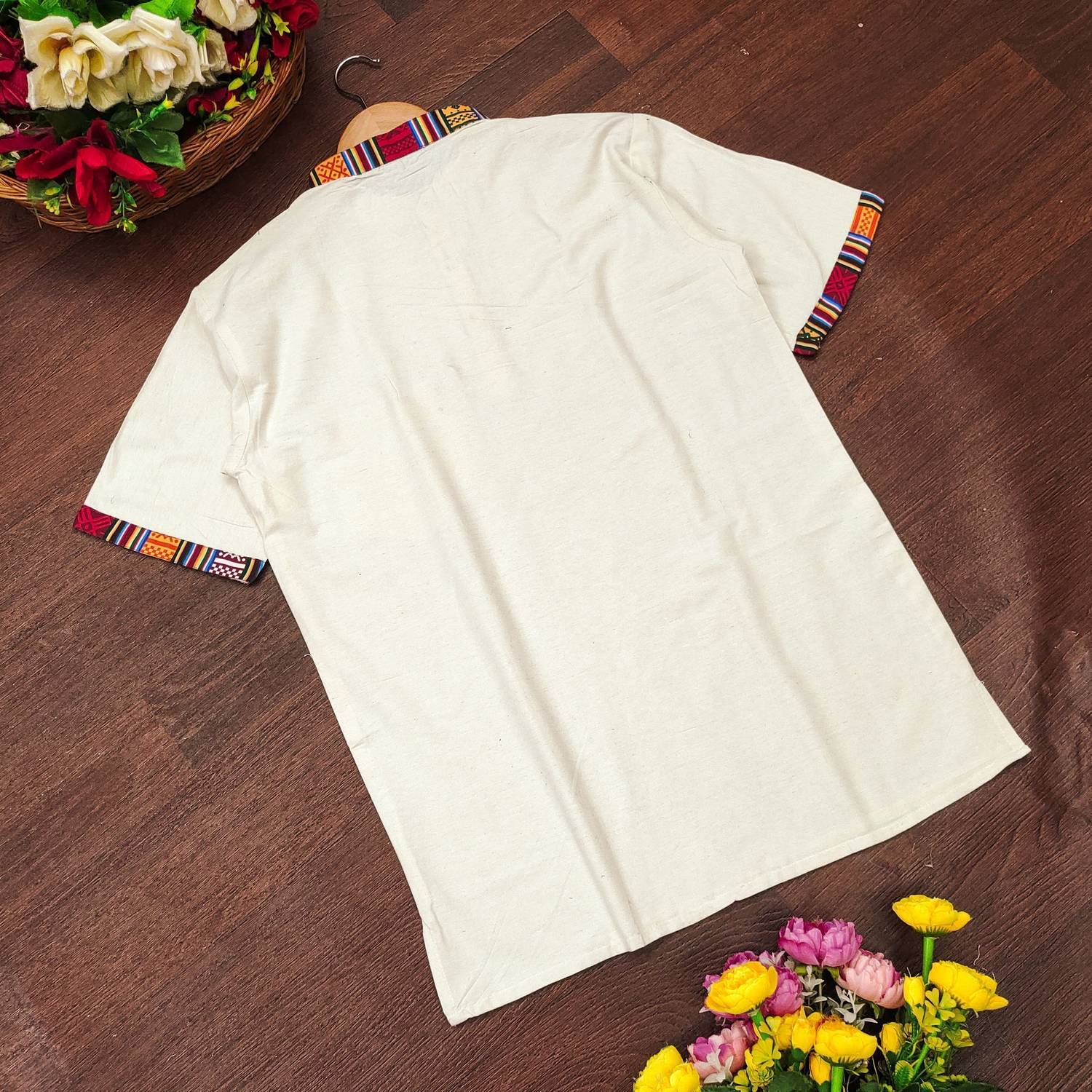 BELADIYA Men Printed Straight Kurta - Image 2