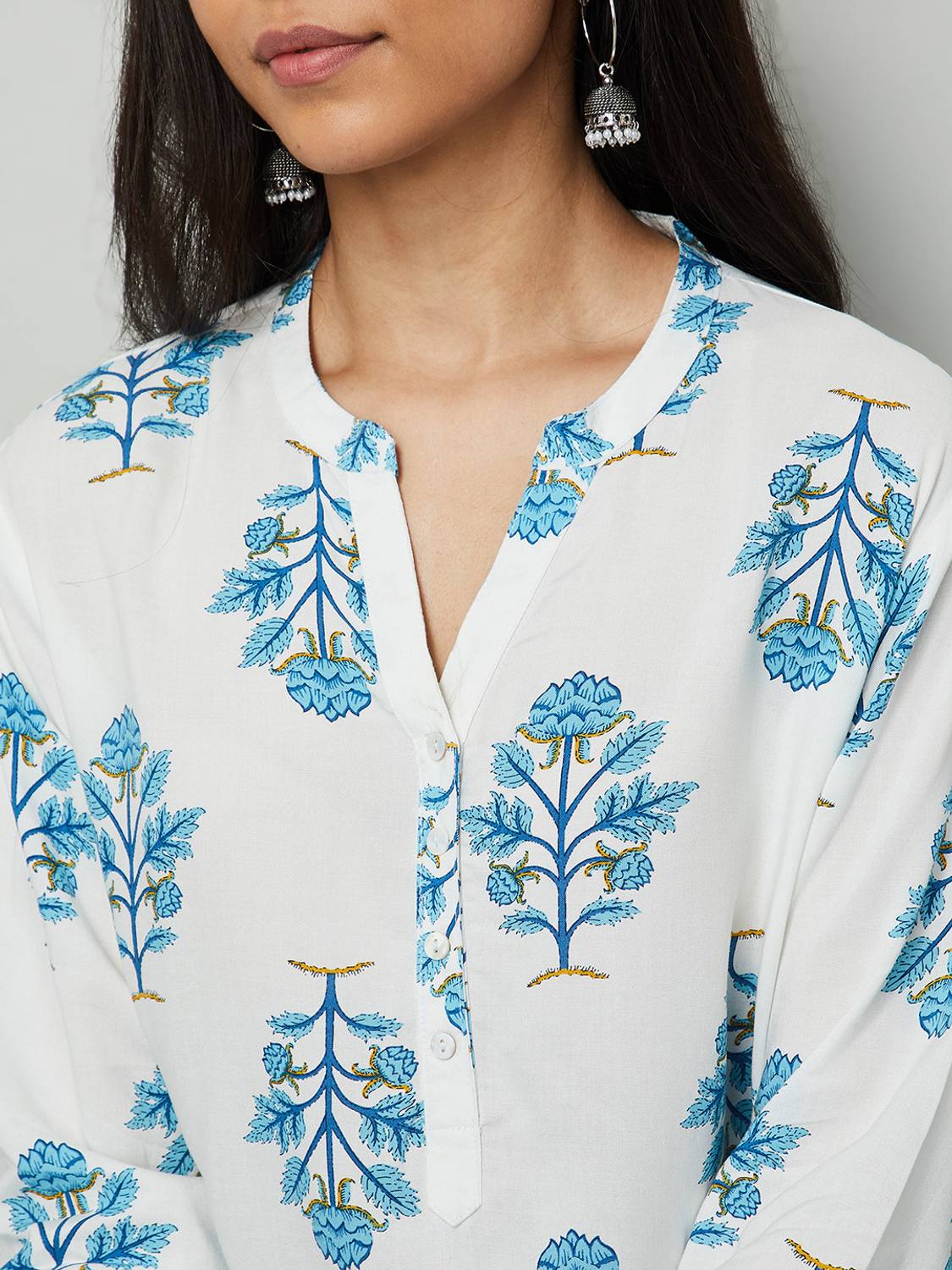 Melange Women Printed Straight Kurta - Image 3