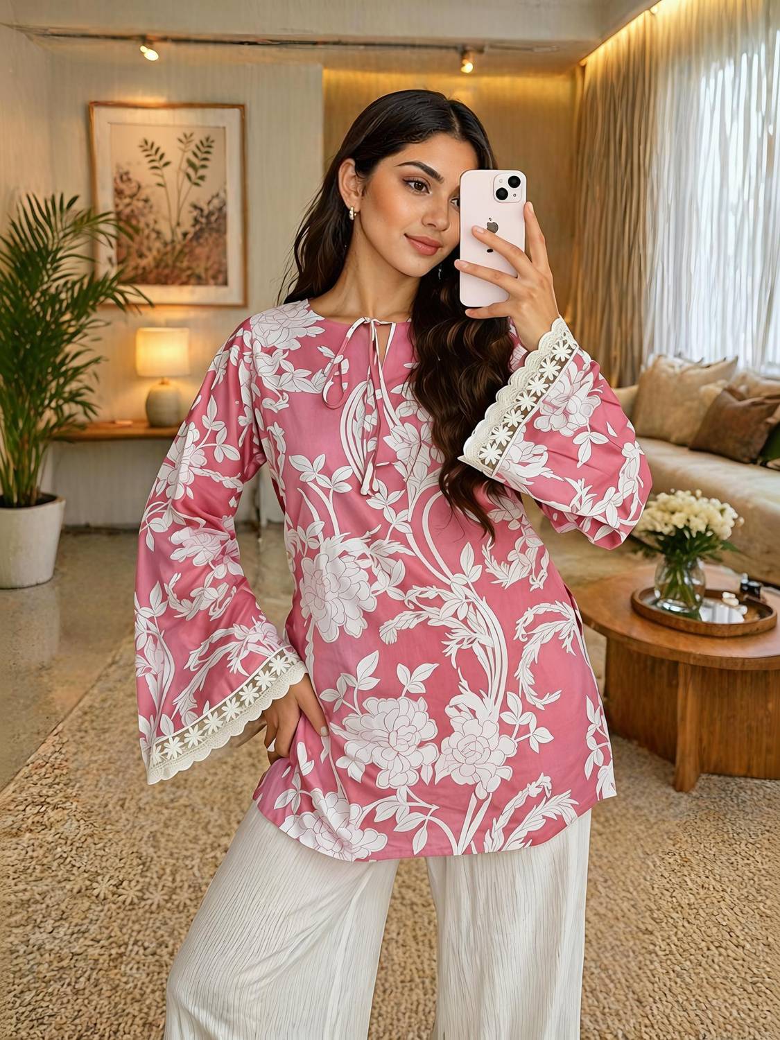 Ashish creations Women Floral Print Tunic Kurta