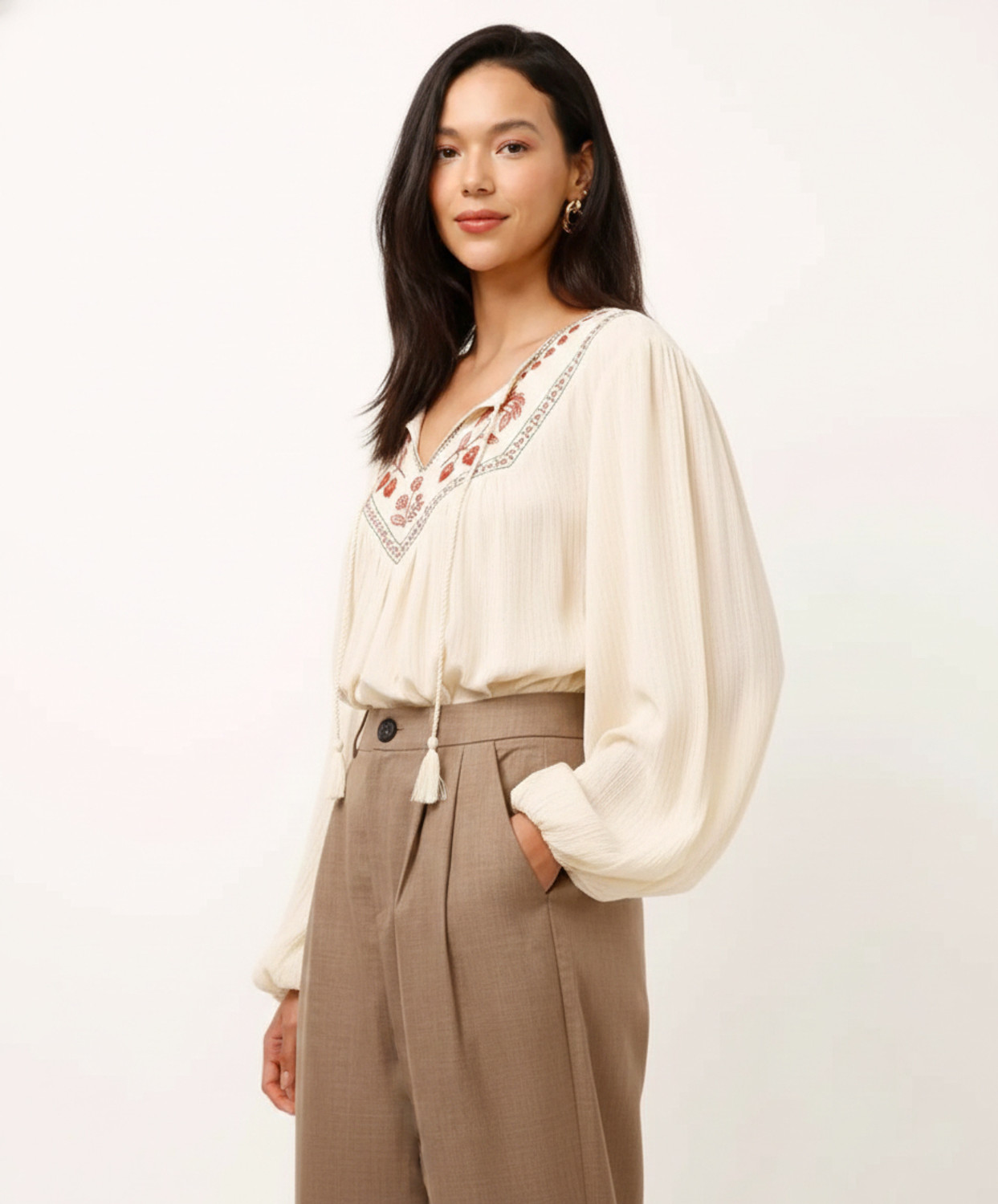 Image of Moda Rapido Women Embroidered Straight Kurta