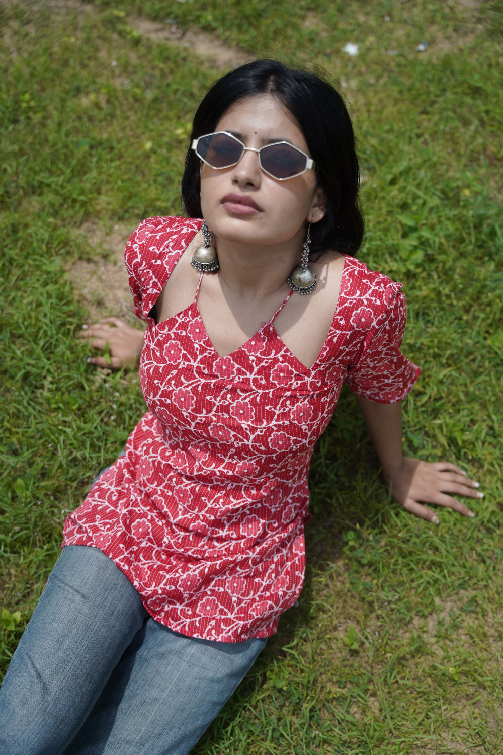Image of RAJAM Women Printed Straight Kurta