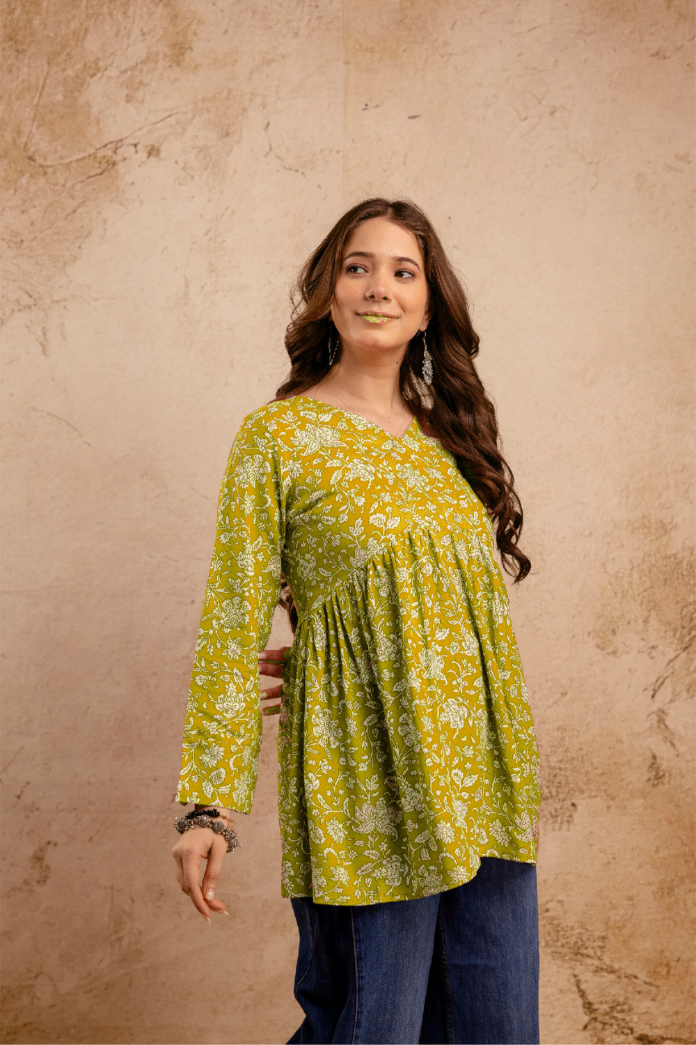 Image of Mialo fashion Women Printed Flared Kurta
