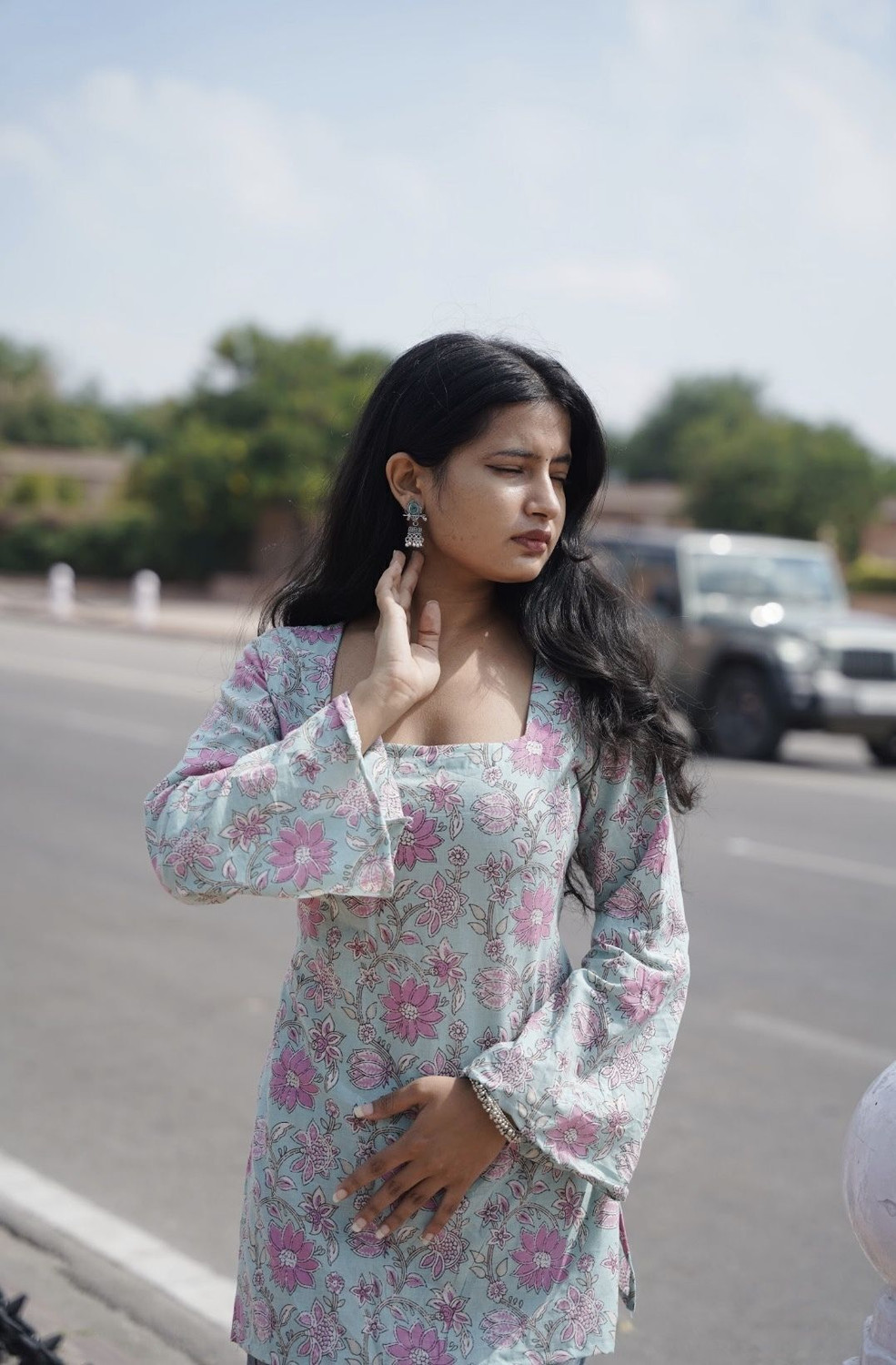 Image of RAJAM Women Printed Straight Kurta