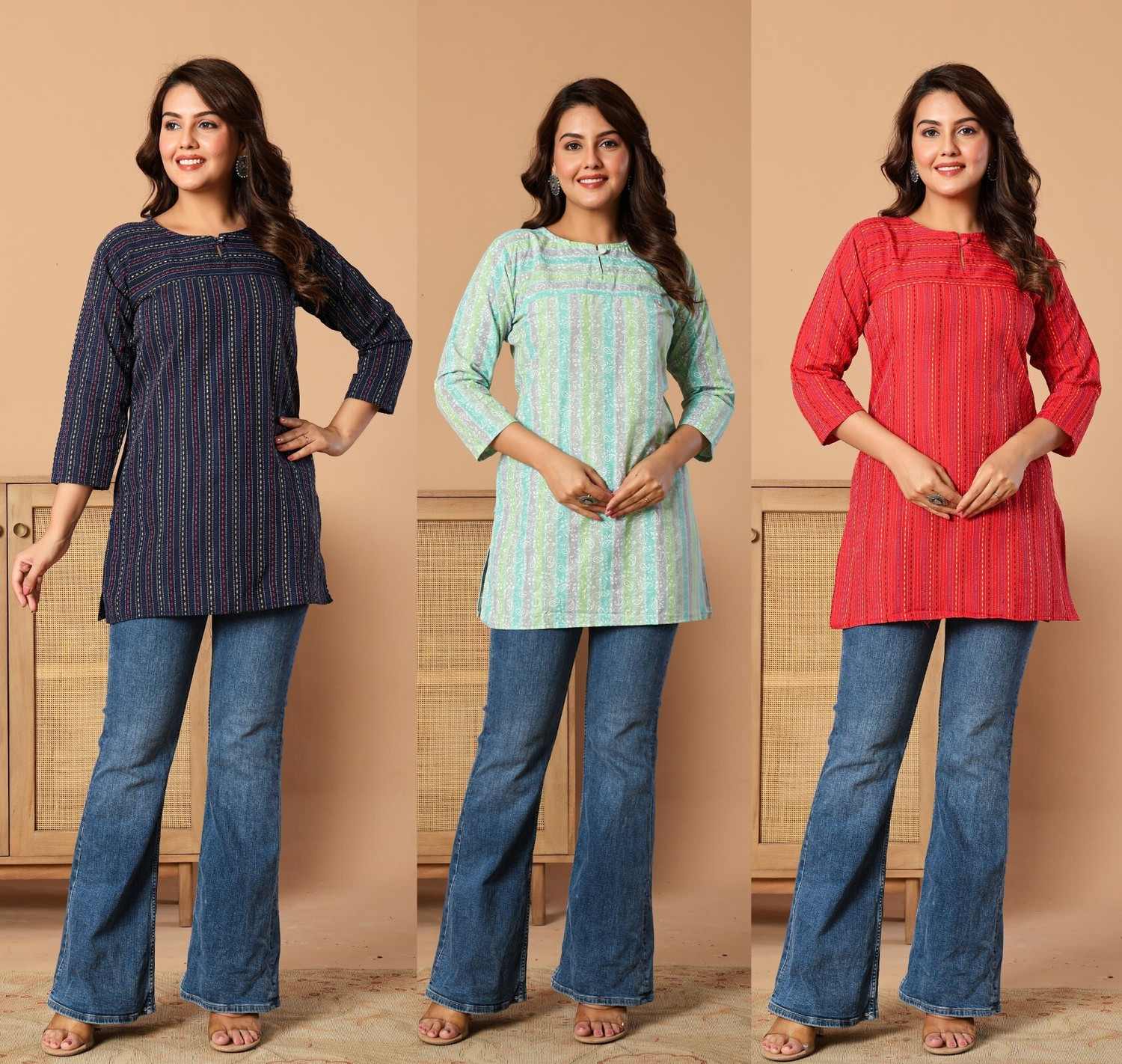 Image of ALW FASHION Women Printed Straight Kurta