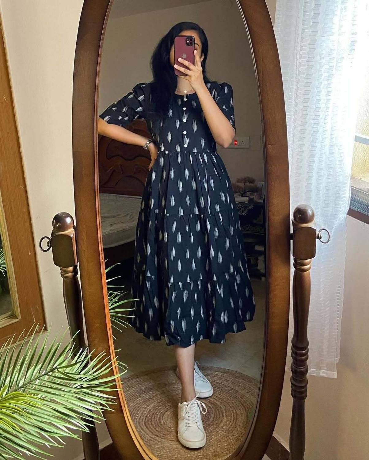 lavisha midi dress Motel lavisha plaid midi dress in green and yellow