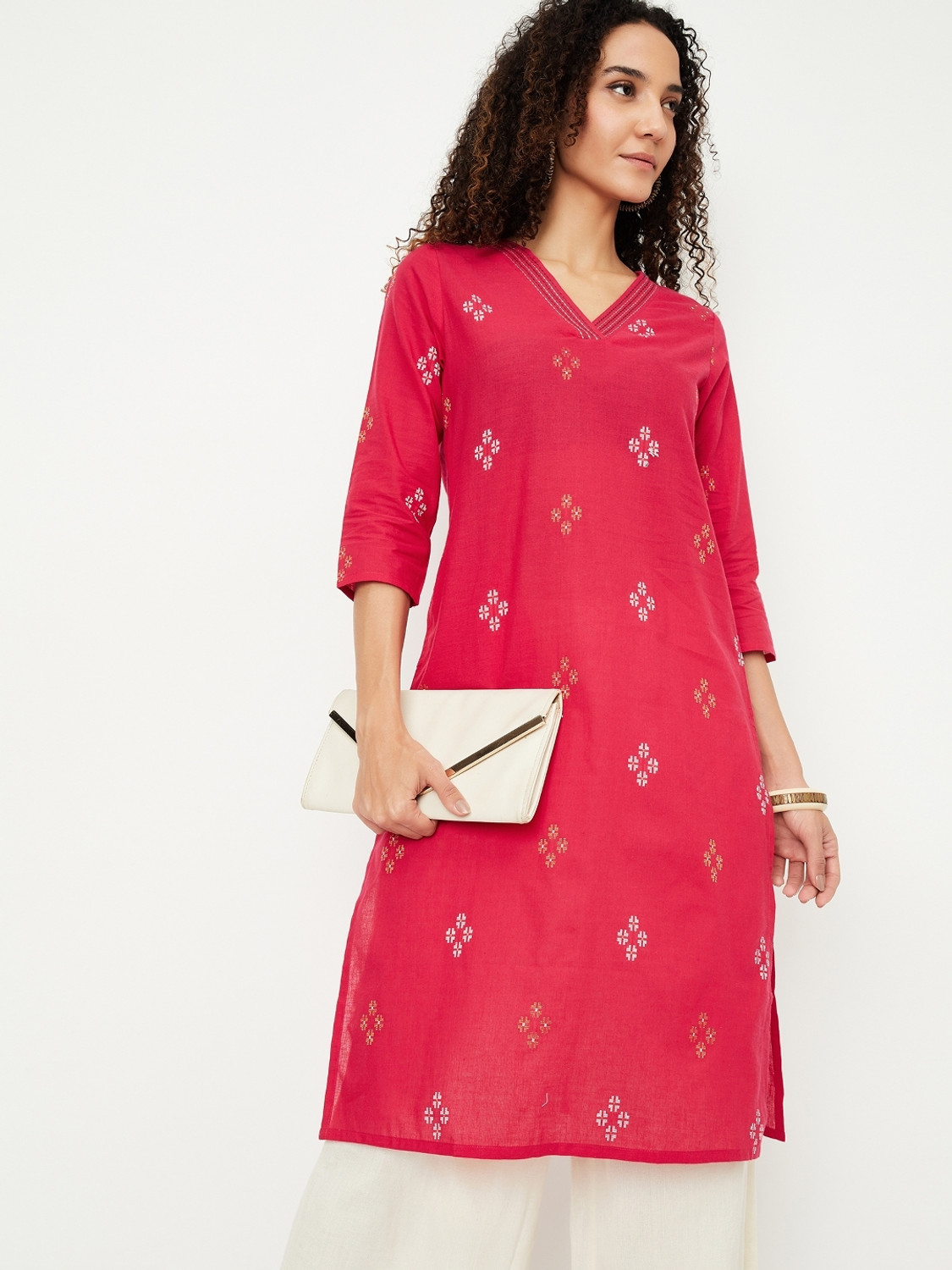 Image of MAX Women Printed A-line Kurta