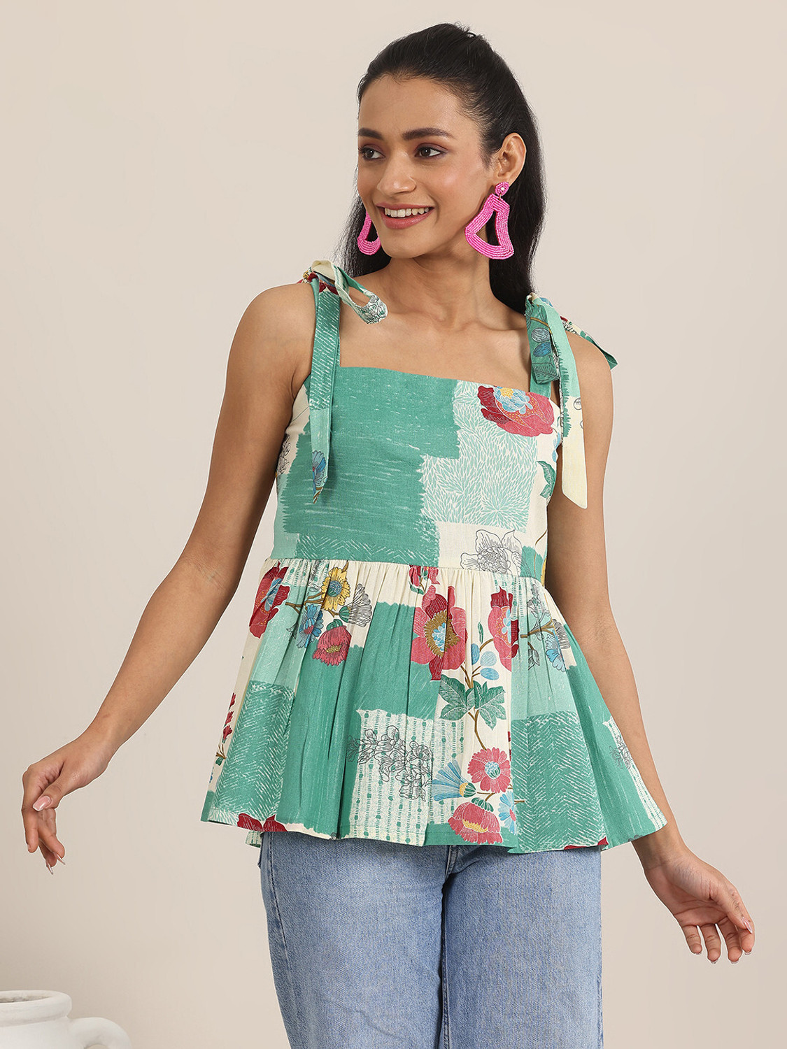 Image of LIBAS Women Printed Anarkali Kurta