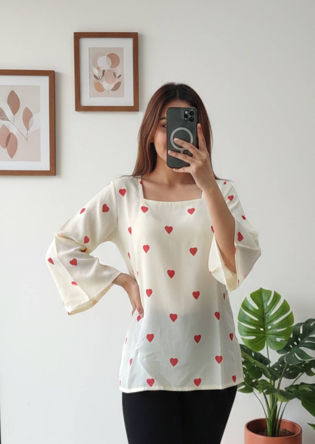 Mialo fashion Women Printed Viscose Rayon Tunic Kurta (Red)