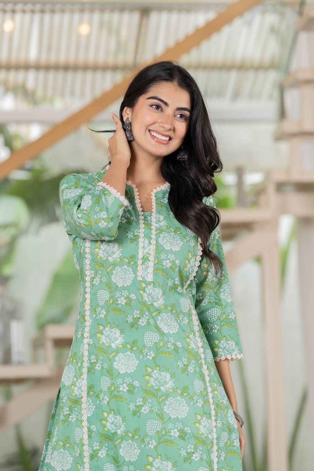 ANUOM Women Printed Straight Kurta