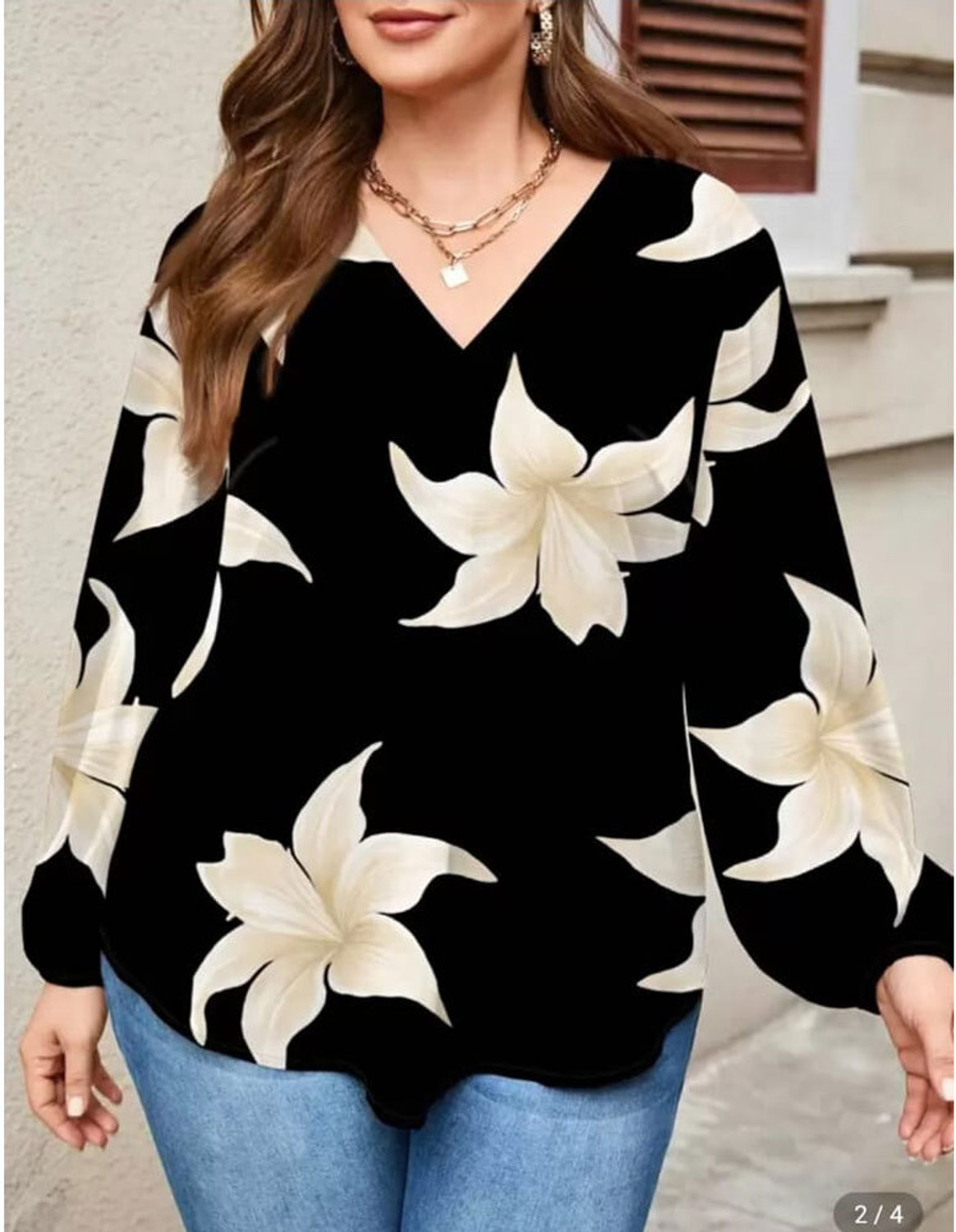 Image of openwardrobe Women Floral Print Straight Kurta