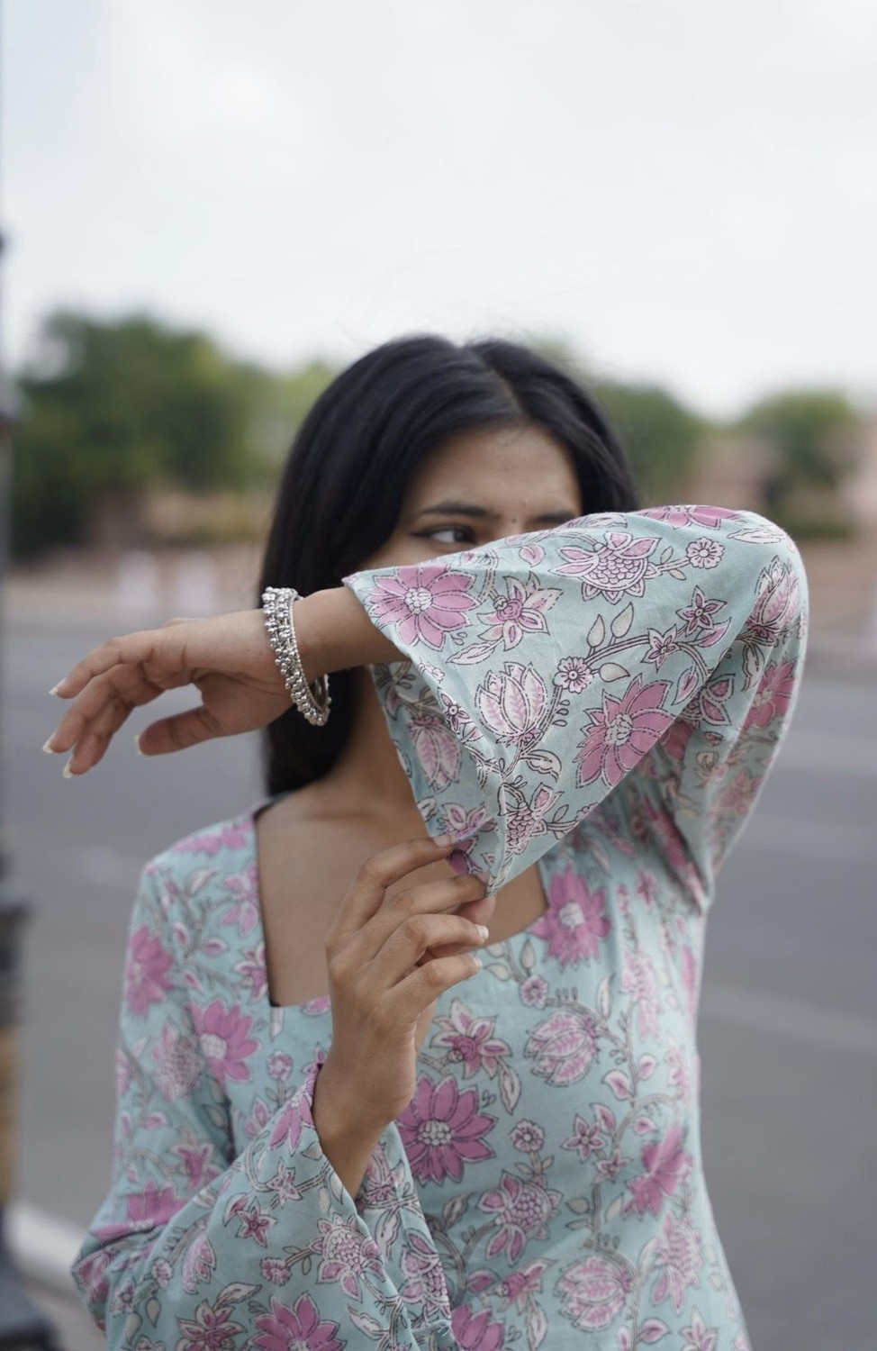 Image of RAJAM Women Printed Straight Kurta