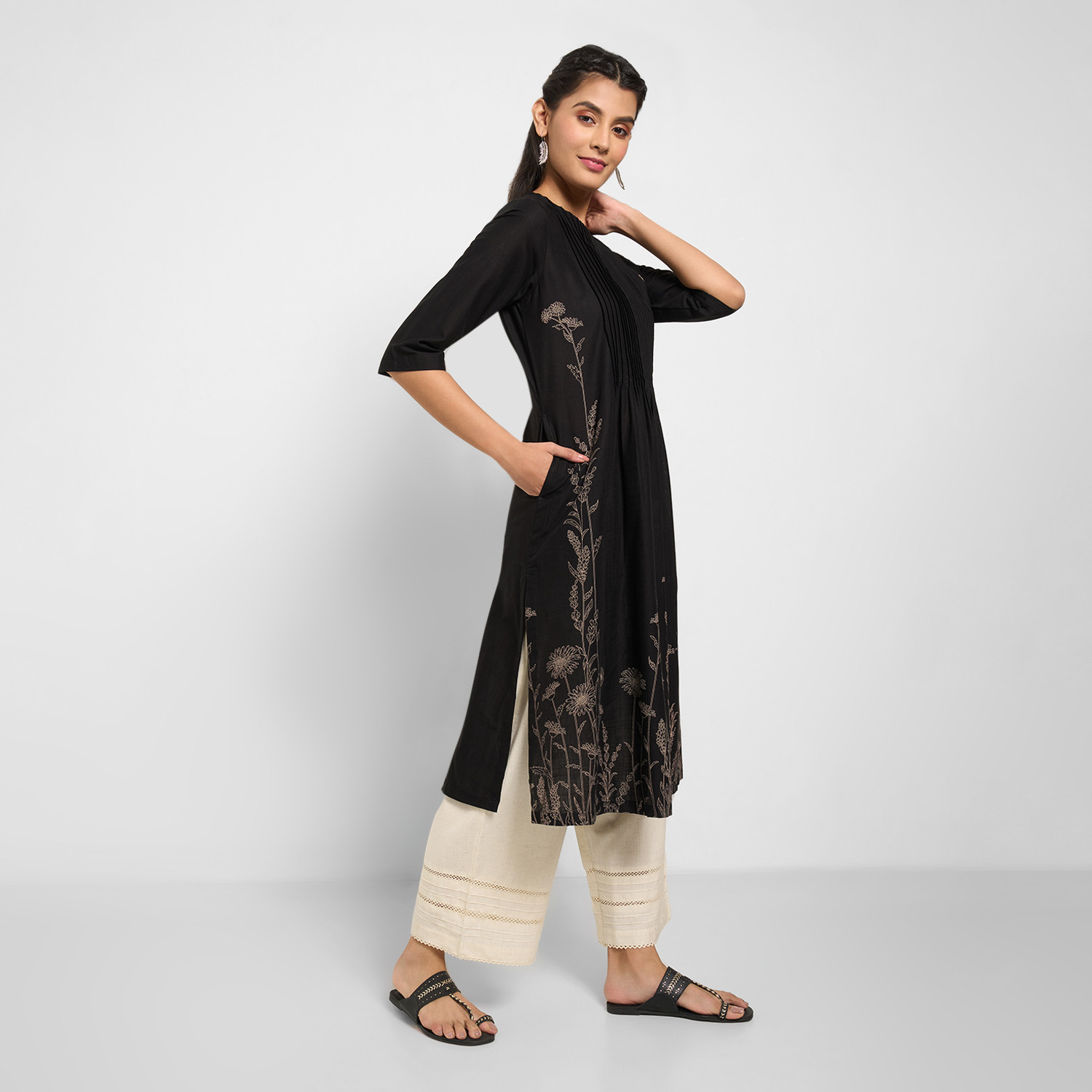 Image of Rangmanch by Pantaloons Women Printed A-line Kurta