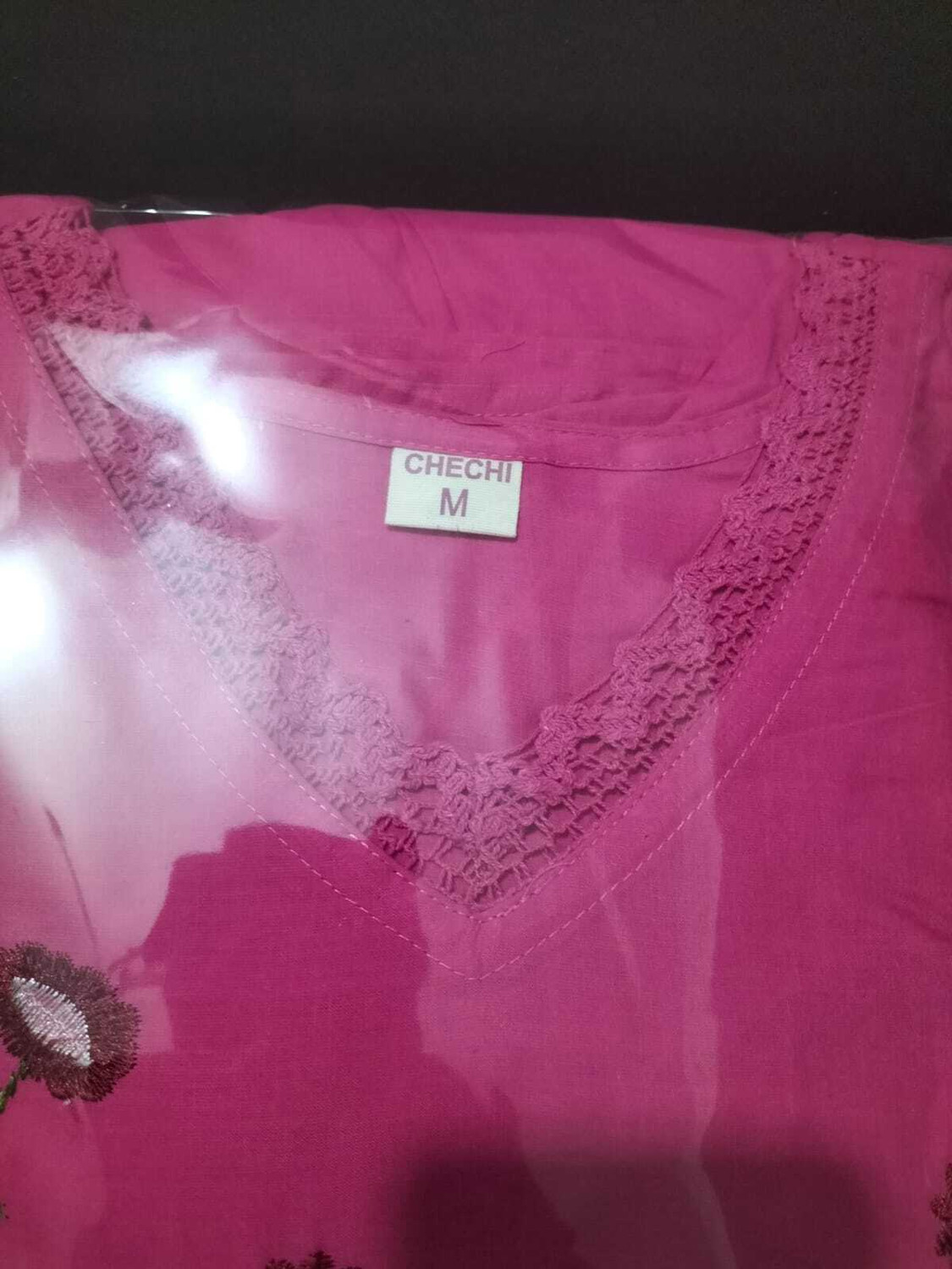 Image of CHECHI Embroidered Kurta, Palazzo & Dupatta Set