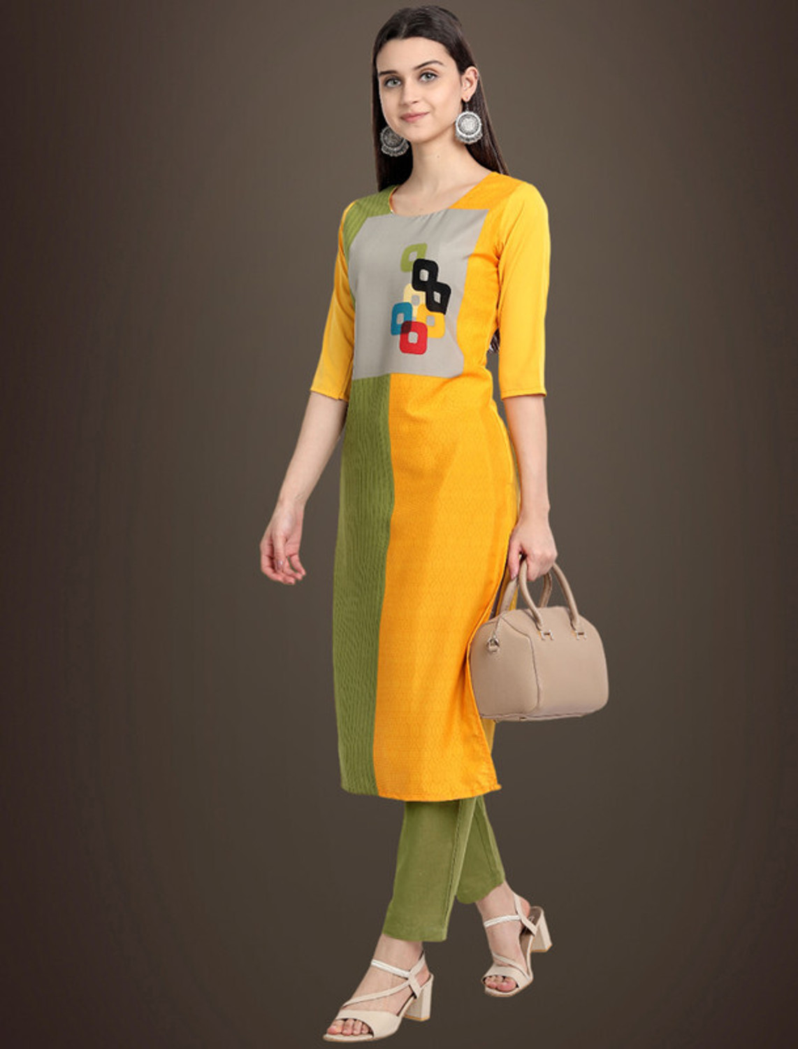 Image of 1 Stop Fashion Women Printed Straight Kurta