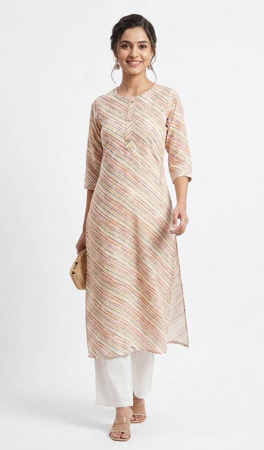 Arunachalam fashion Women Floral Print Pure Cotton A-line Kurta (