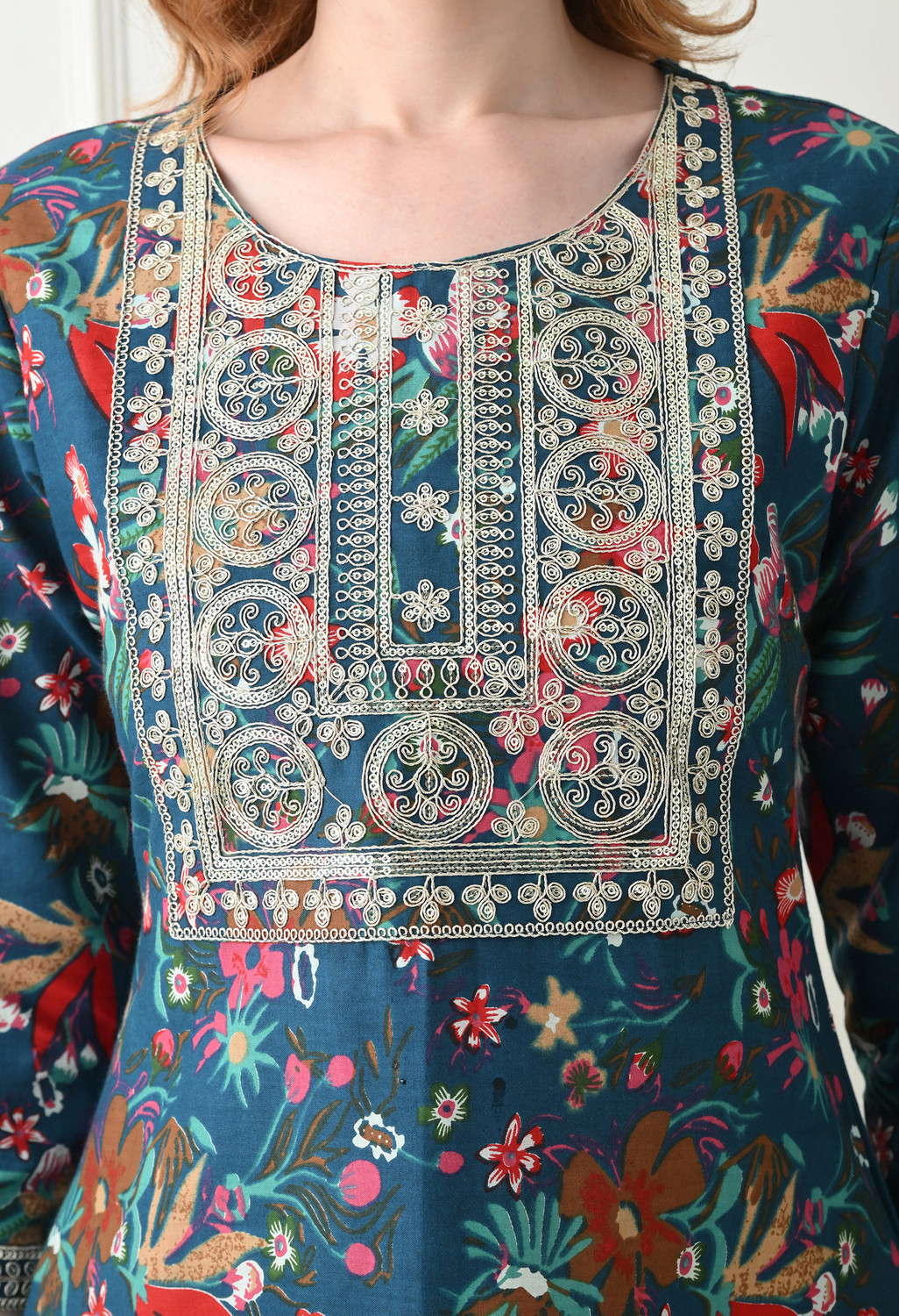 Image of KJFAB Women Printed Straight Kurta