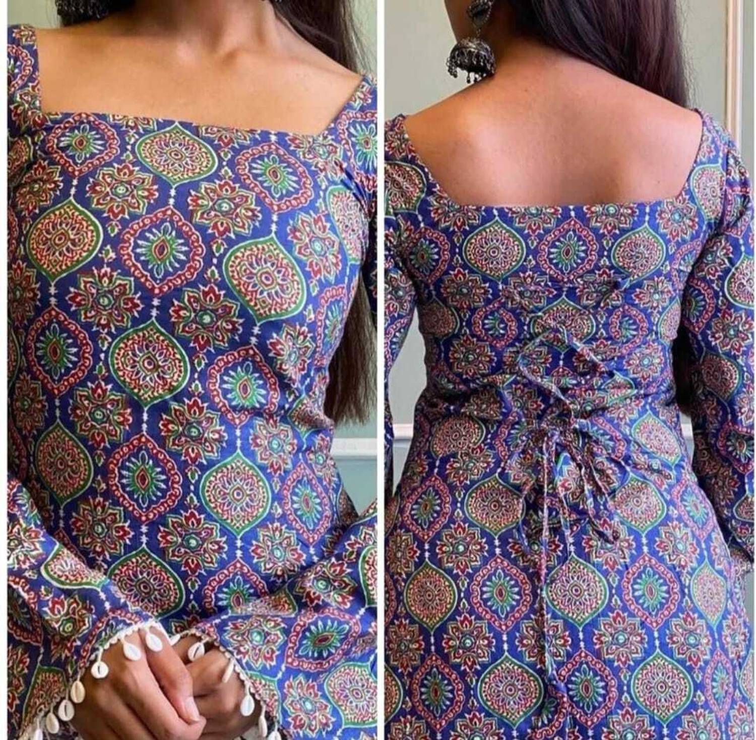 トップス kedama Chhapainama fashion Casual Printed, Ethnic Motifs Women Multicolor