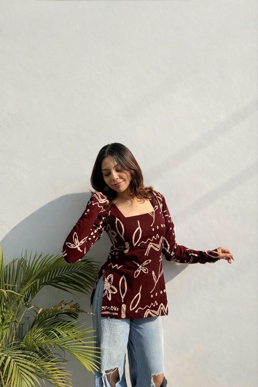 Image of upsara fashion Women Floral Print Straight Kurta