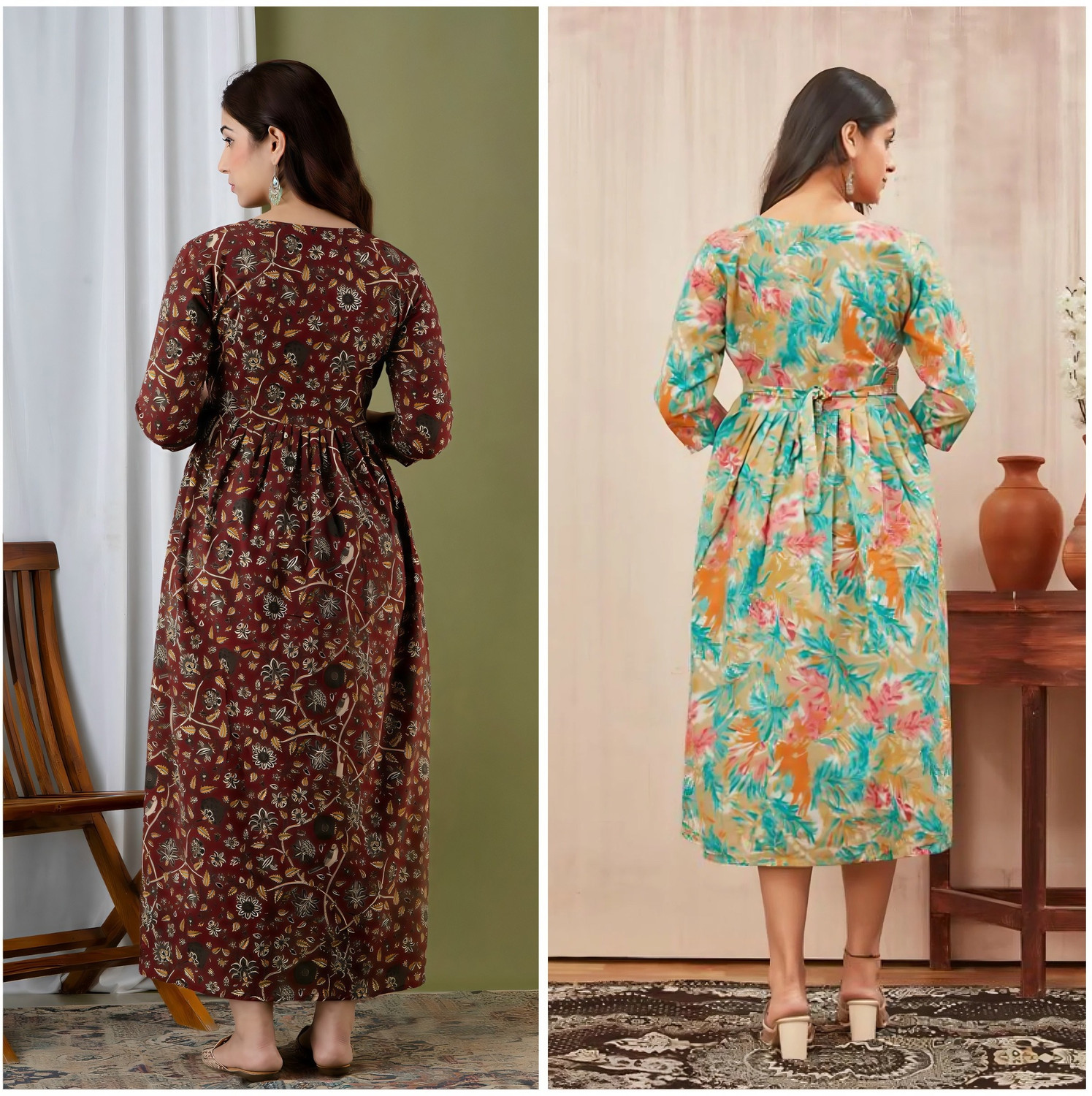 Image of Dream Global Women Printed Anarkali Kurta