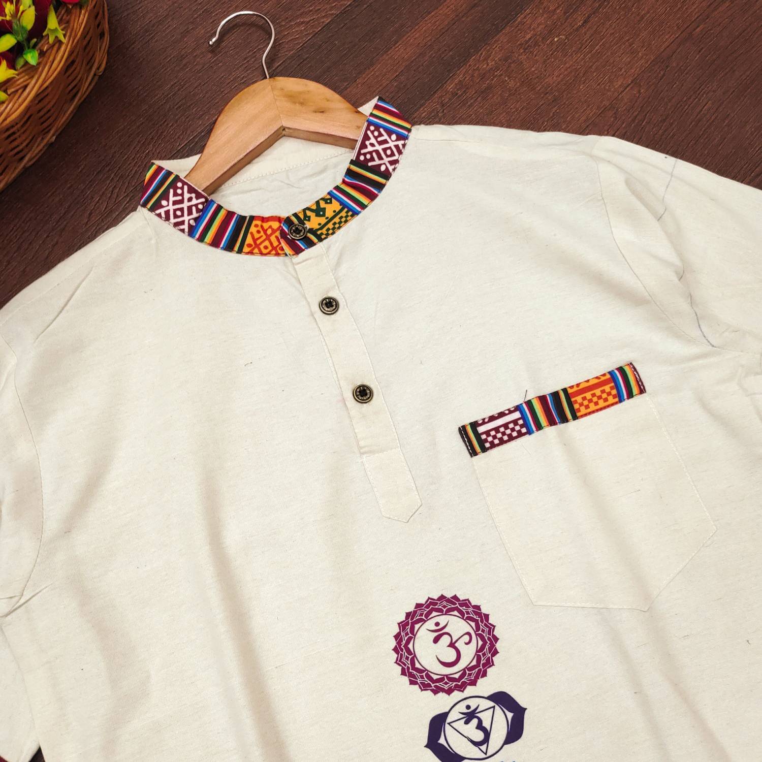 BELADIYA Men Printed Straight Kurta - Image 3
