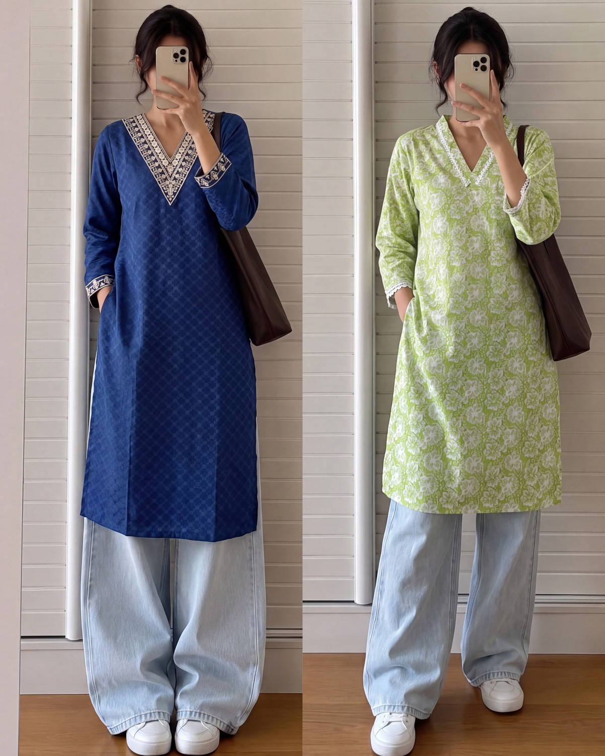 WULAMIA Women Embroidered Straight Kurta