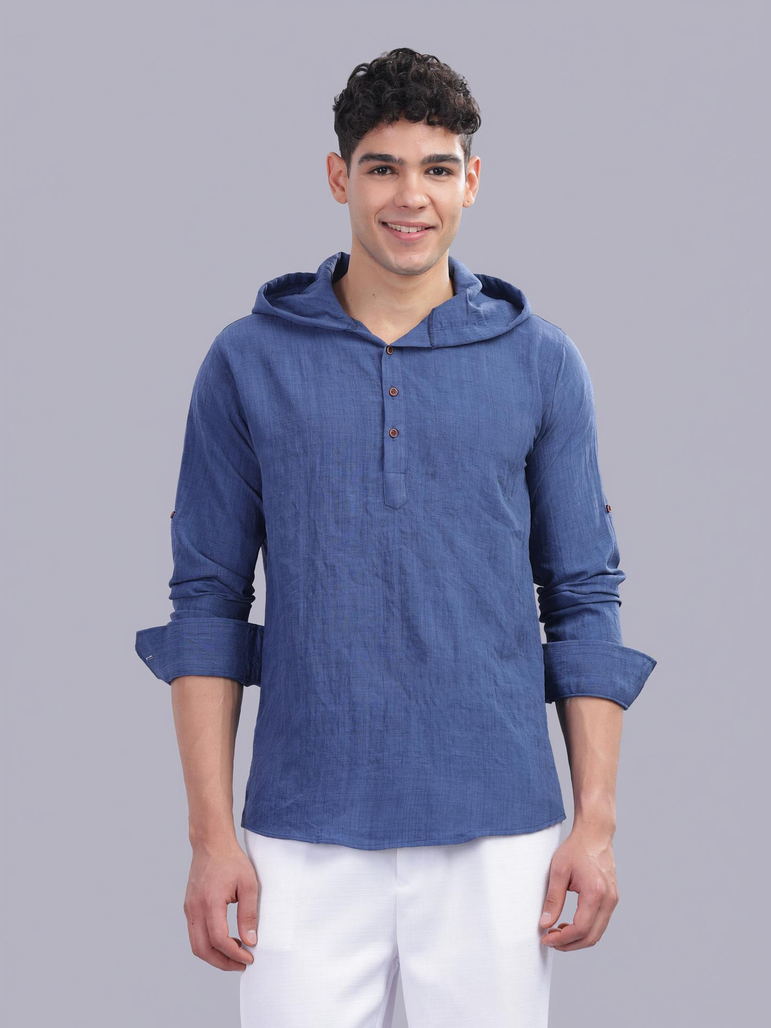 Image of colorwings Men Solid Straight Kurta