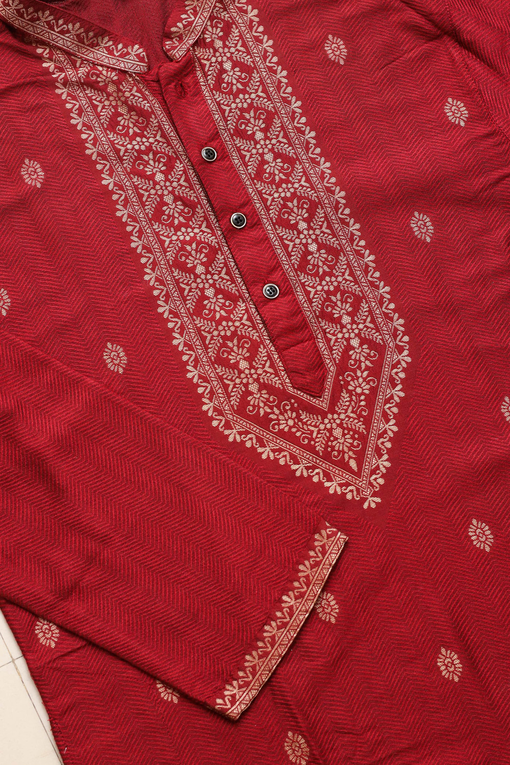 Image of Koshin Men Printed Straight Kurta