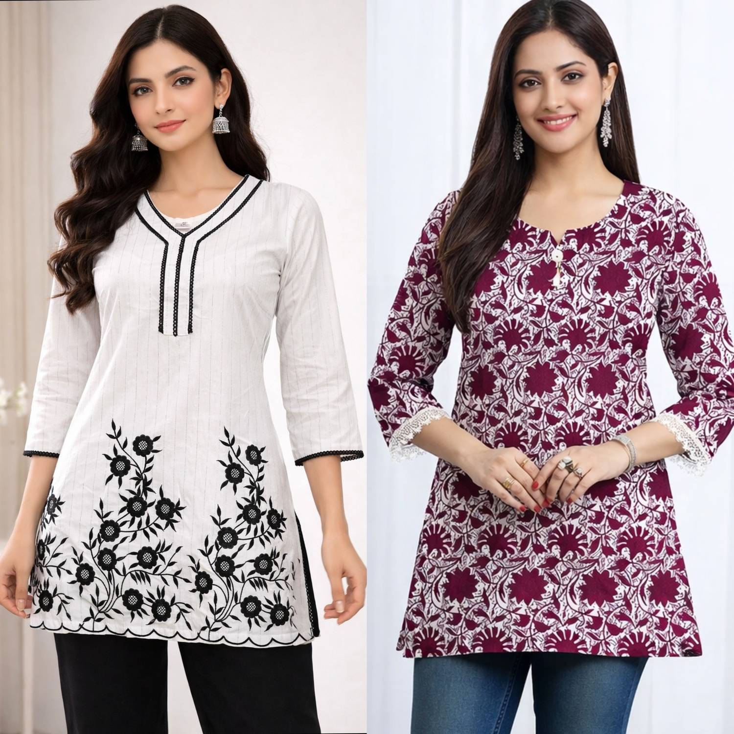 Ansary Collection Women Printed A-line Kurta
