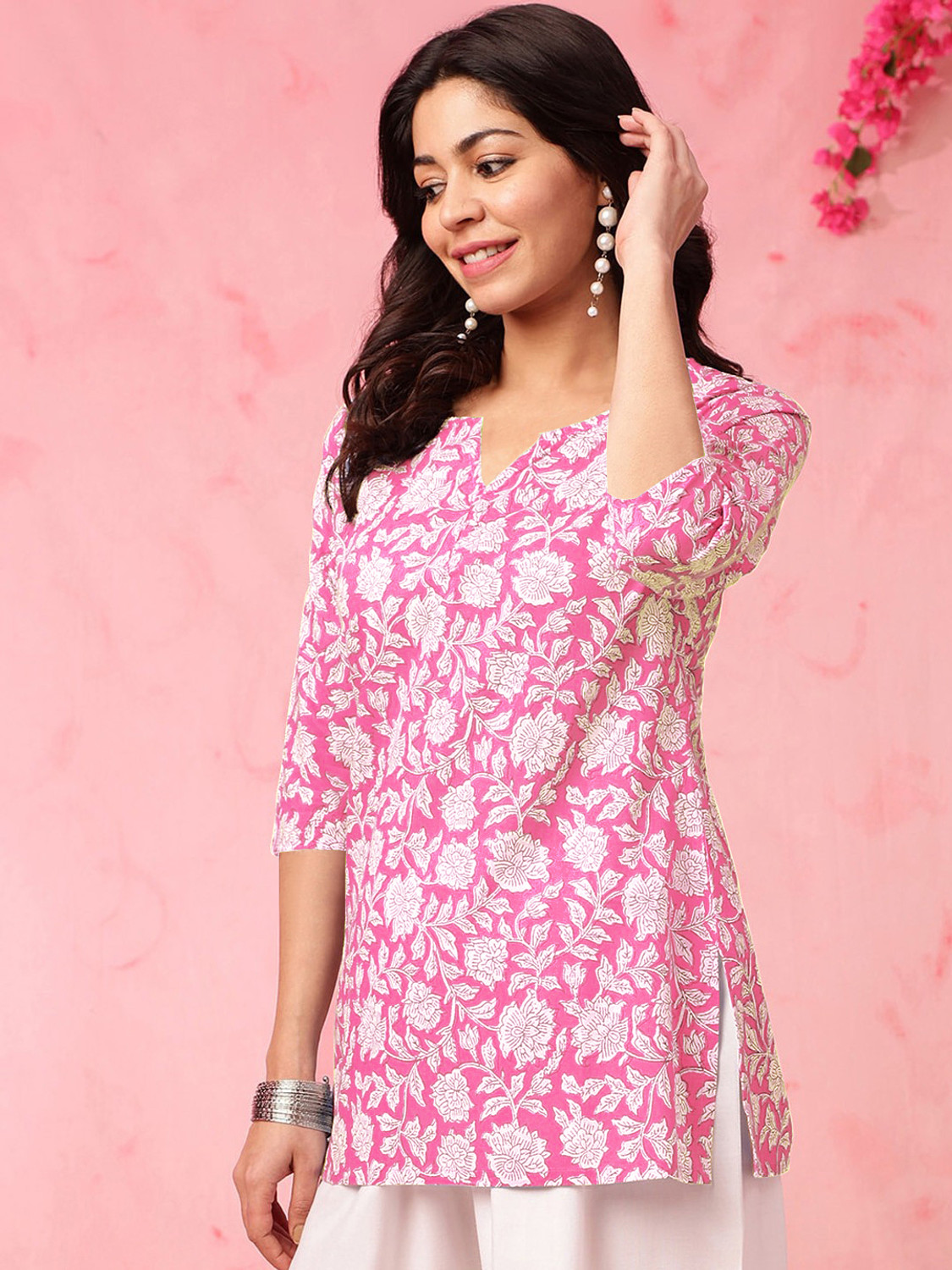 Image of EthnicBasket Women Printed Tunic Kurta