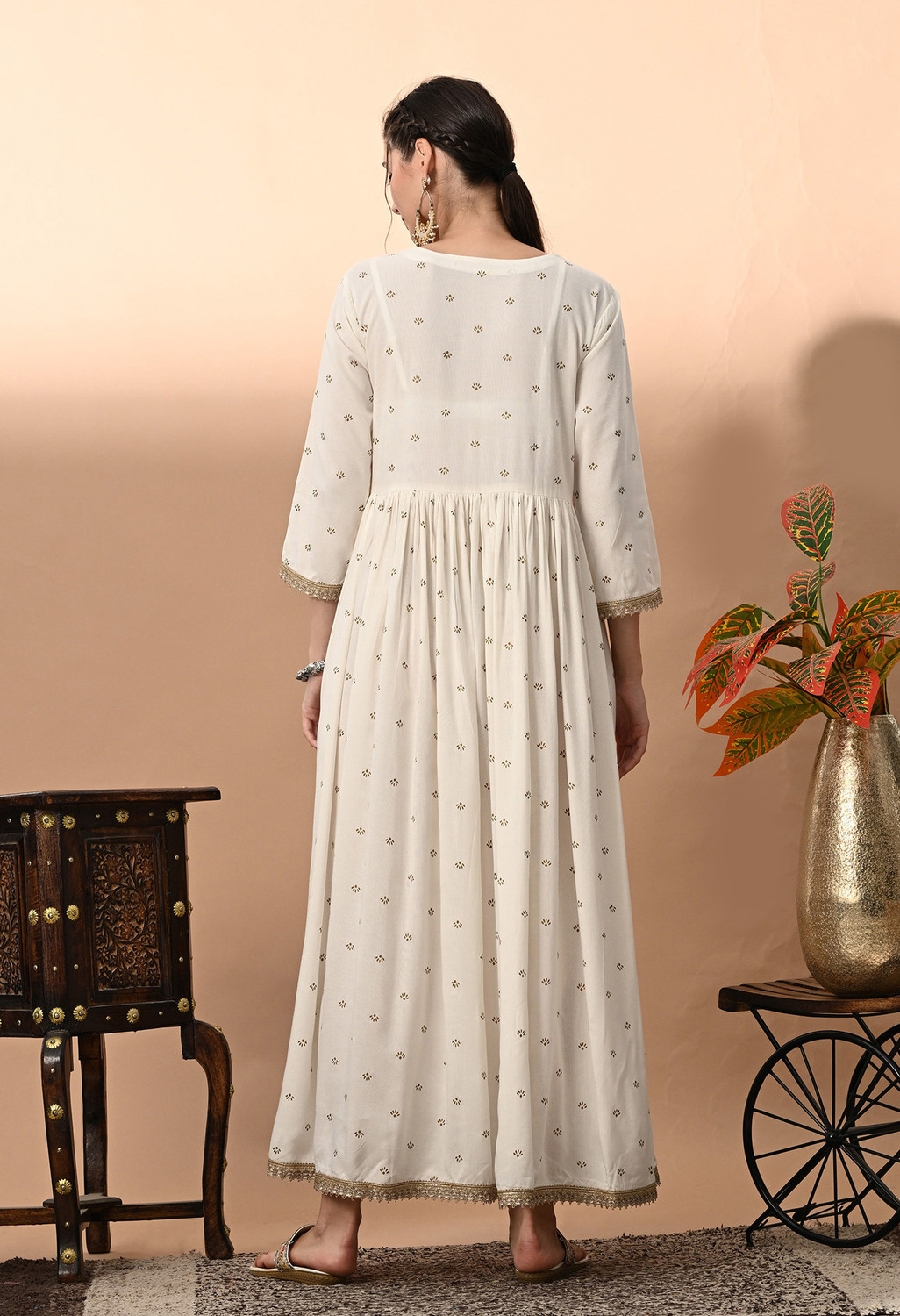 Image of vidhani Women Printed Anarkali Kurta