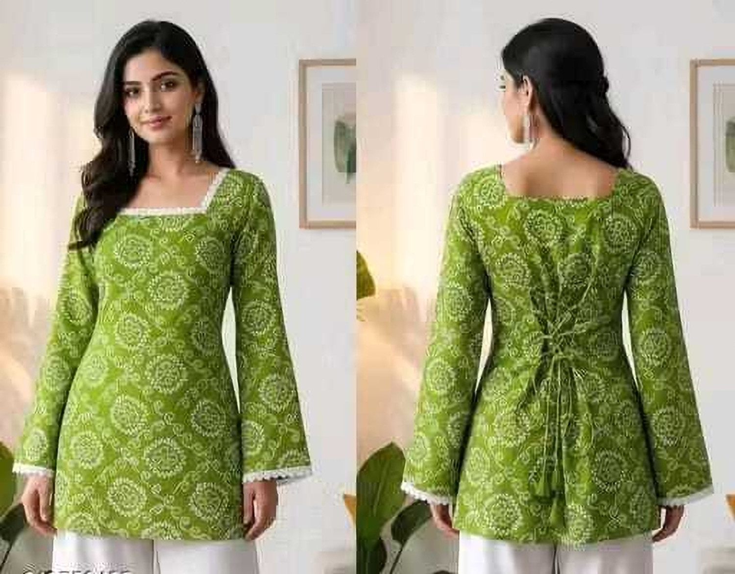 Image of premokar fashion Women Printed Straight Kurta