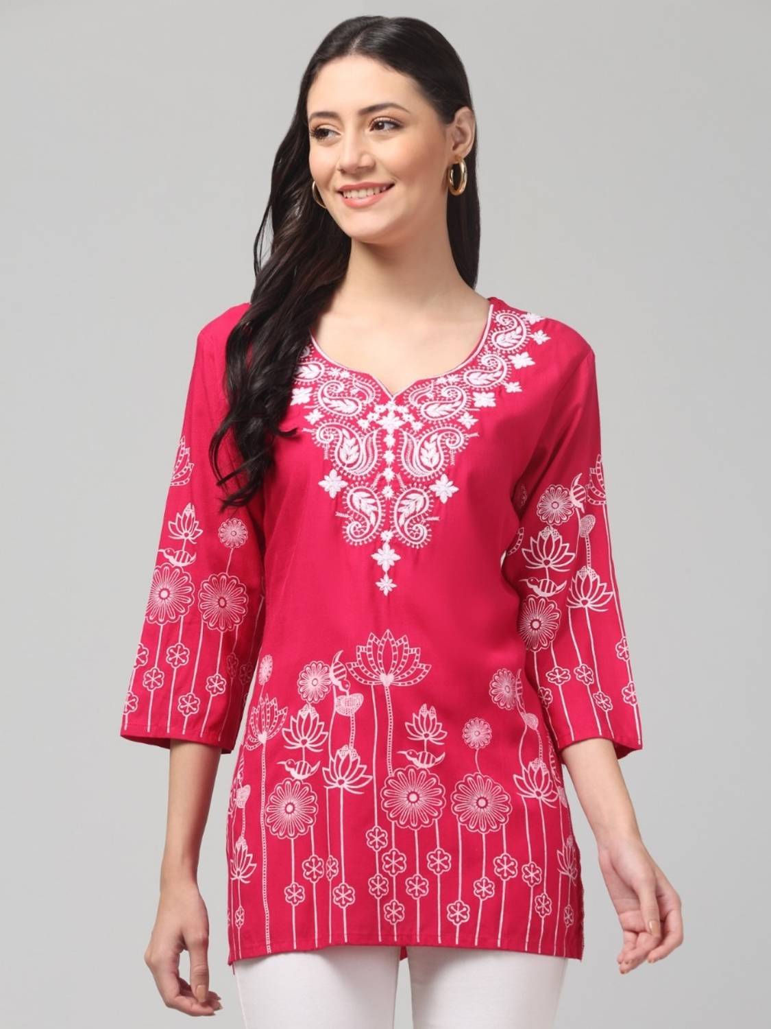 Synthify Women Self Design A-line Kurta