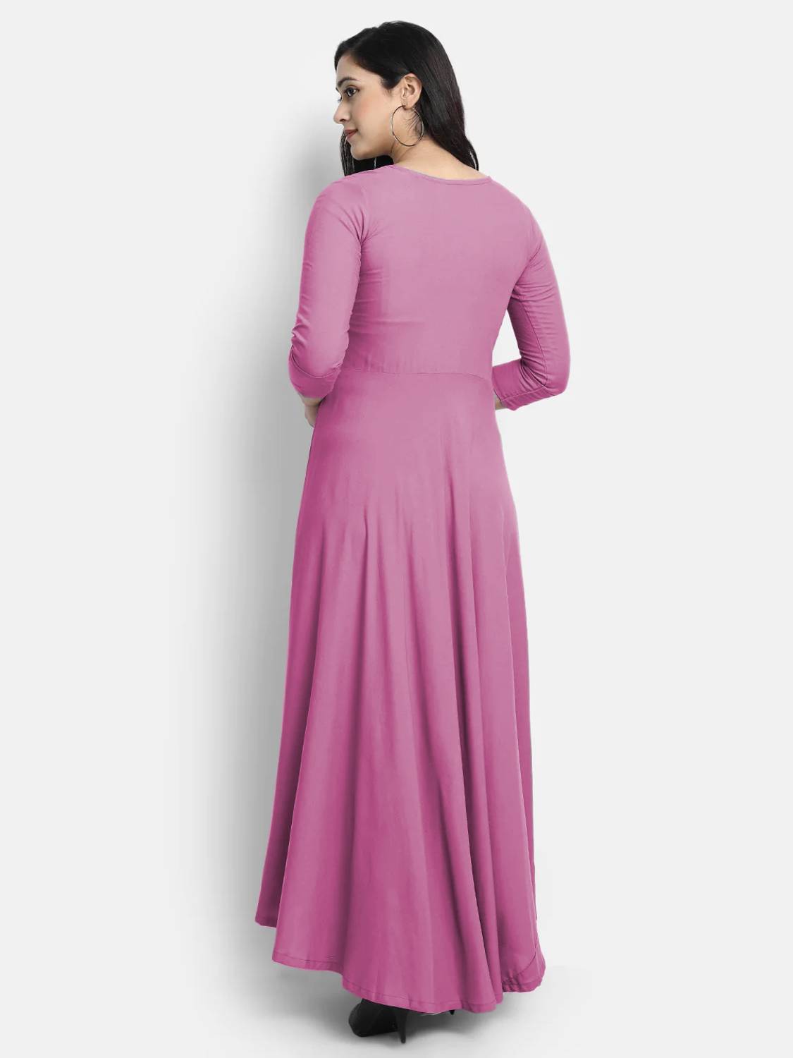looknchoice Women Solid Anarkali Kurta - Image 5